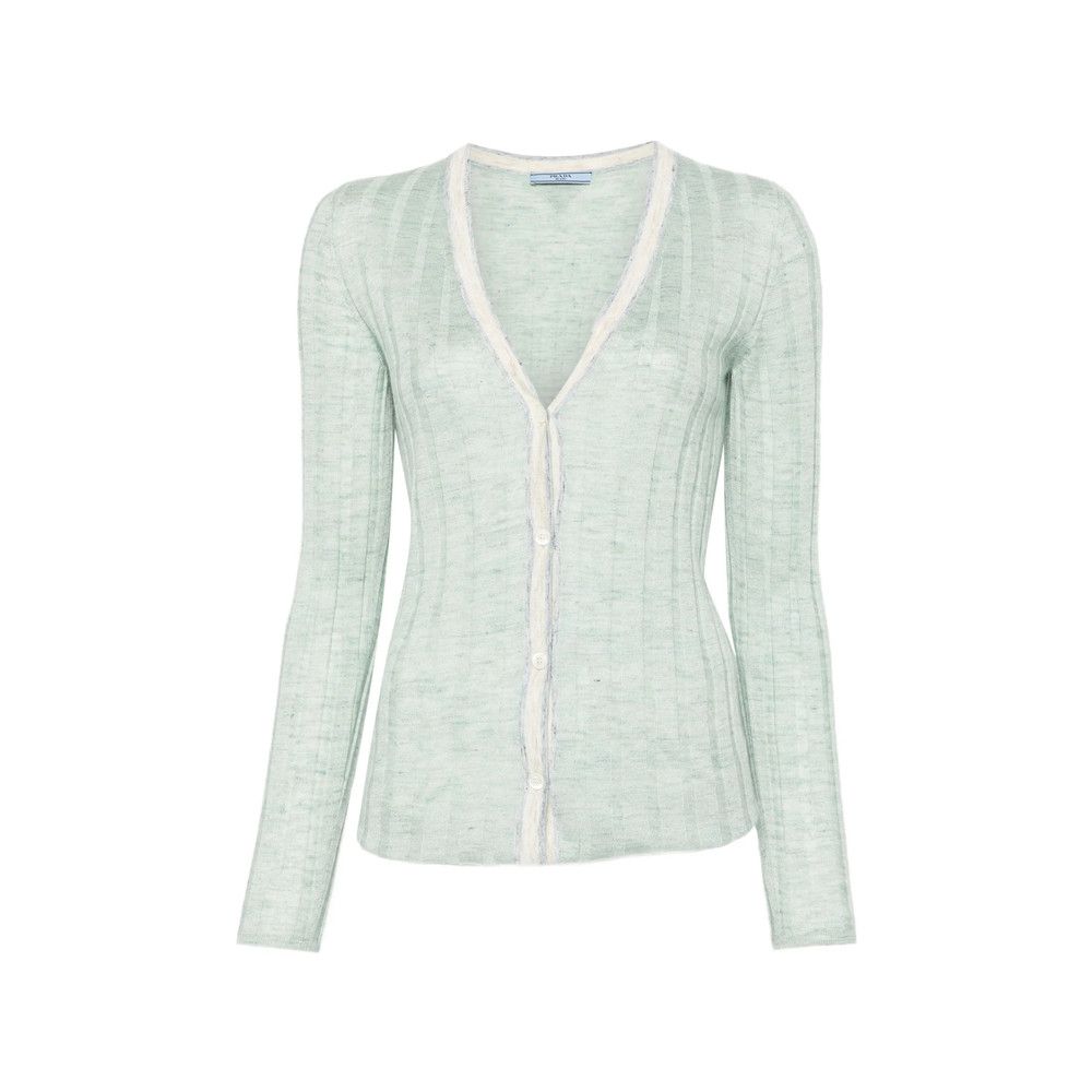 Prada Prada GREEN Knitwear - Cardigans Size S / US 4 / IT 40 - 1 Thumbnail