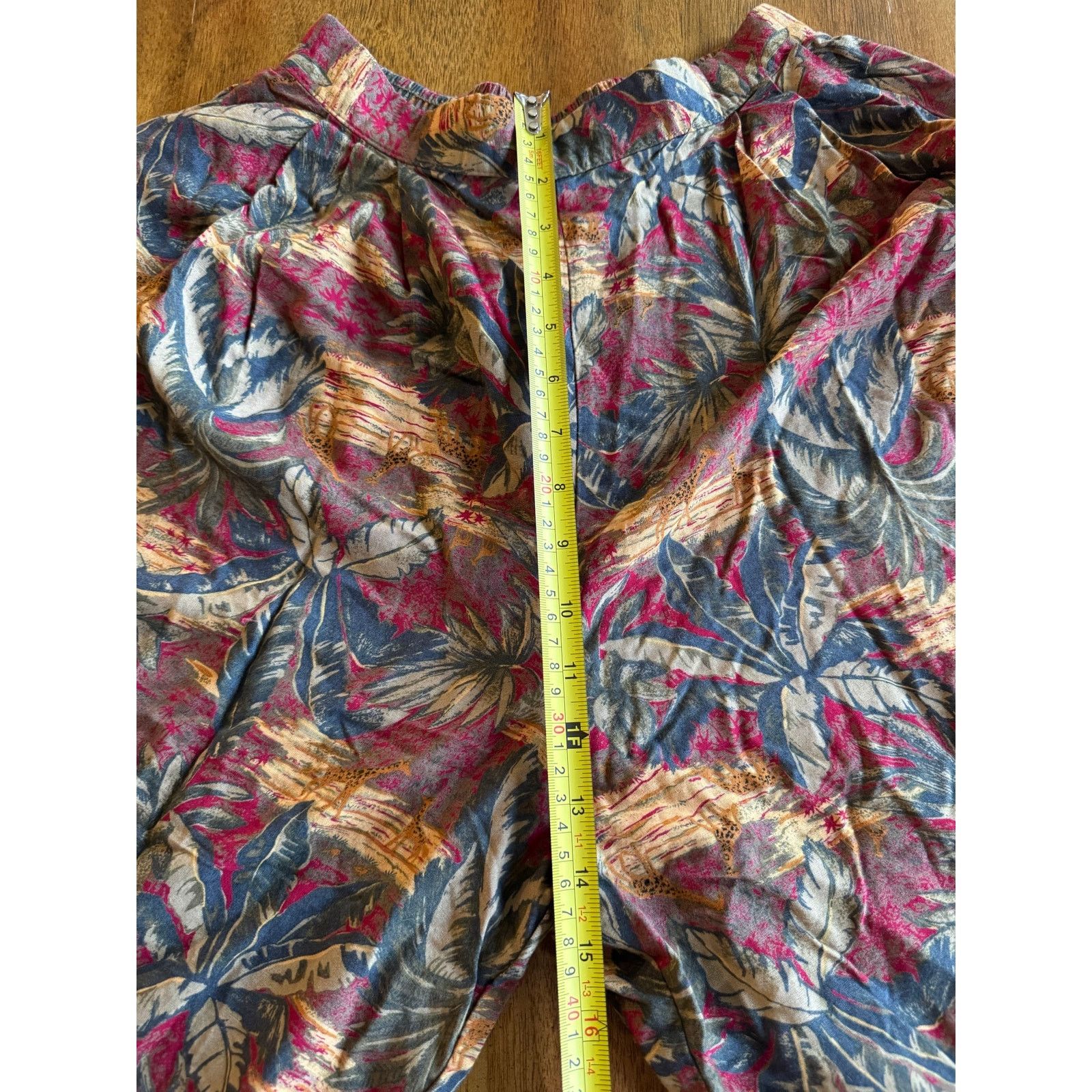 Other Vintage Southern Lady Safari Rayon Culottes Size 9/10 Size 32" / US 10 / IT 46 - 8 Thumbnail