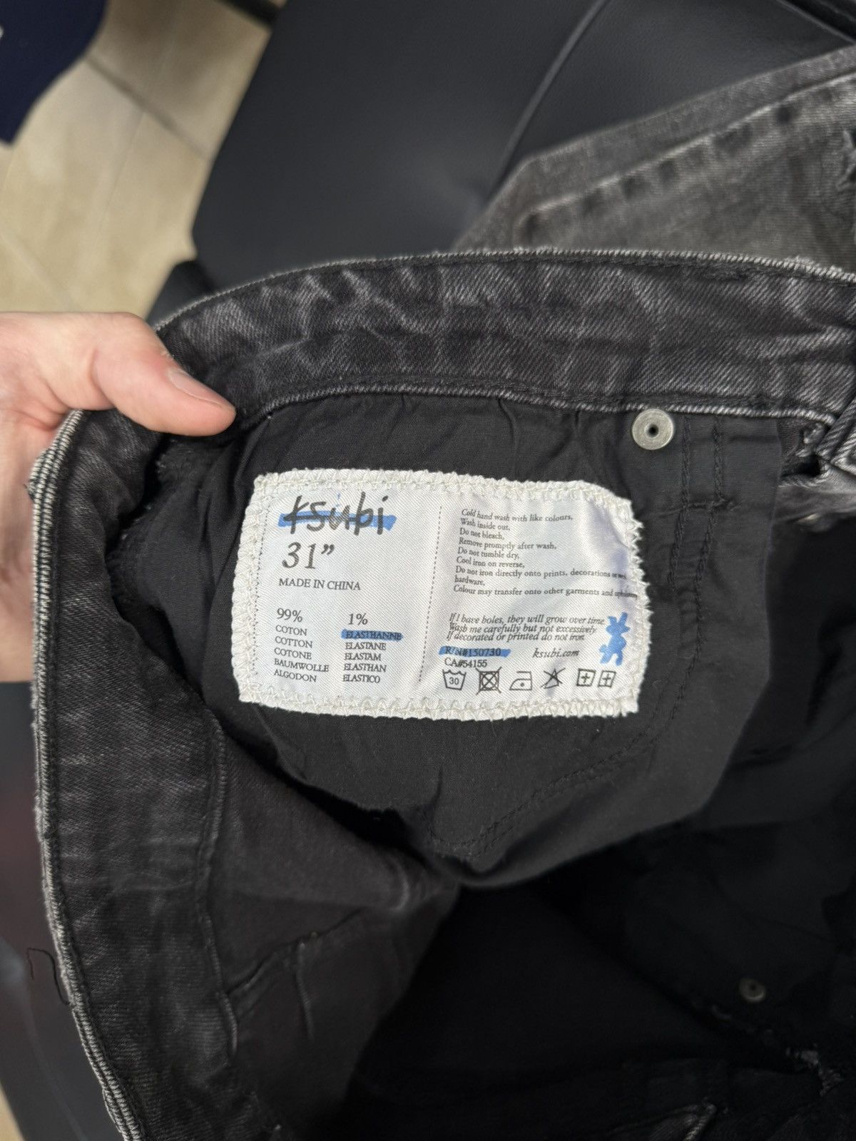 Ksubi Ksubi Grey Stone Skinny Jeans Size 31 Size US 31 - 14 Thumbnail