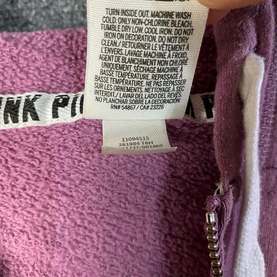 Victoria's Secret Victoria's Secret PINK Hoodie Women's Medium 1/4 Zip Cotton Size M / US 6-8 / IT 42-44 - 4 Thumbnail