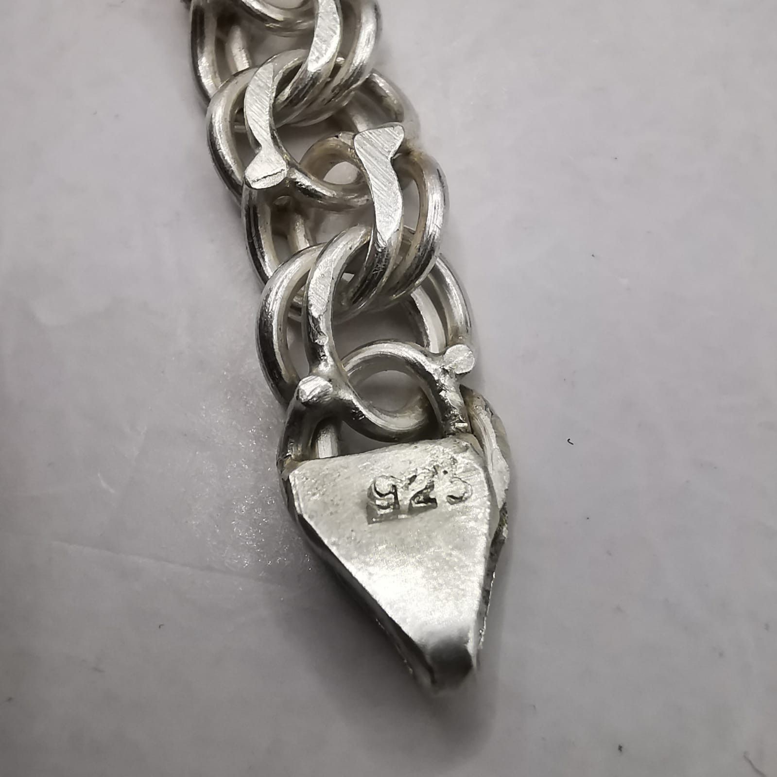 Sterling Silver Vintage Chain, 925 Sterling Silver, Signed 38.36g Size ONE SIZE - 6 Thumbnail