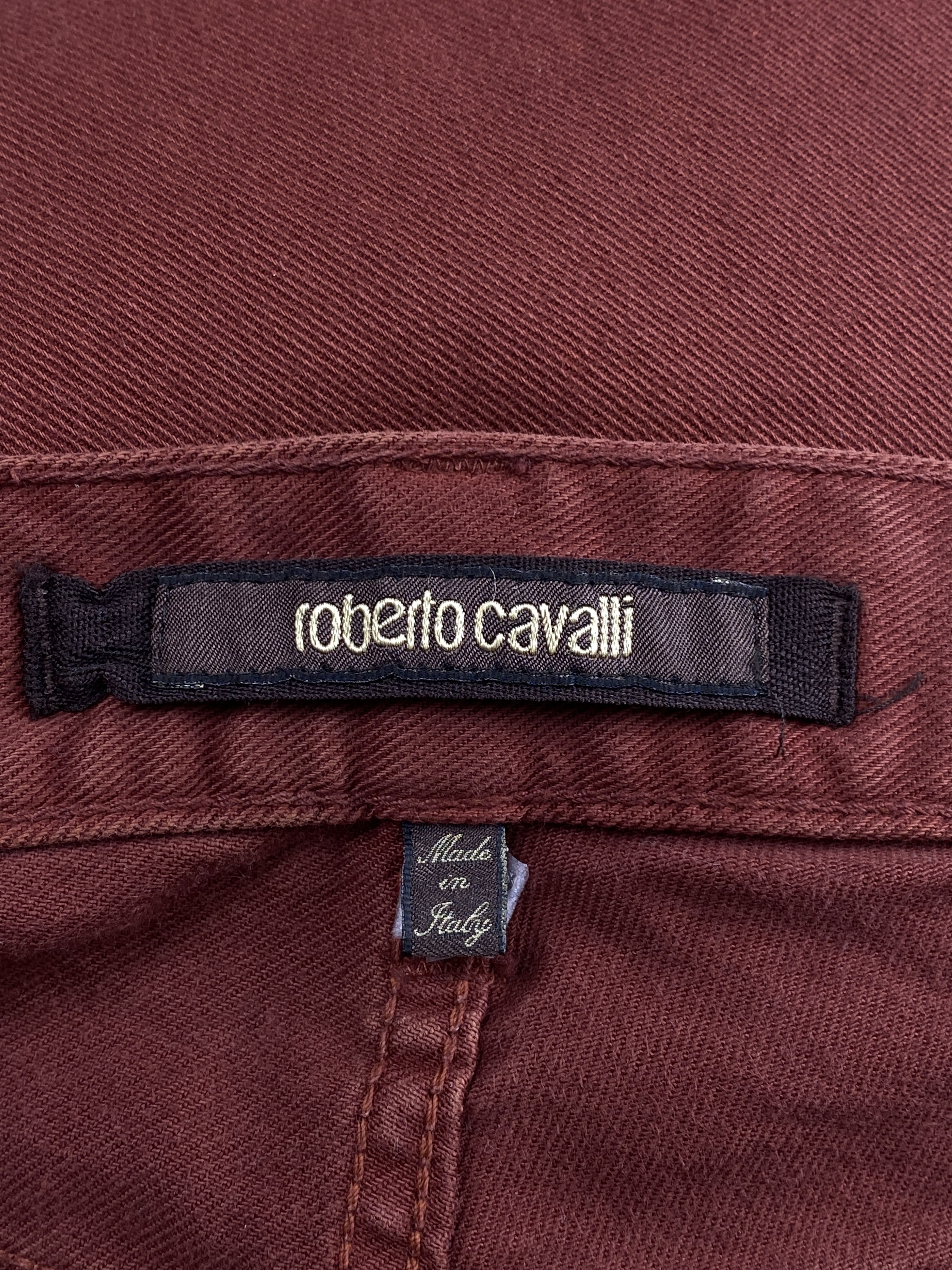 Just Cavalli Beaded Snake Graphic Denim Jeans Size US 30 / EU 46 - 14 Thumbnail
