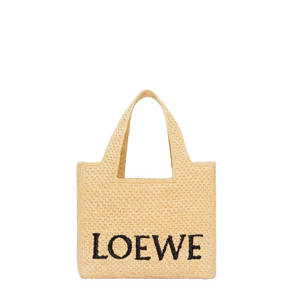Loewe LOEWE Font Small $1500 Natural Raffia Tote Bag New & Authent Size ONE SIZE - 1 Thumbnail