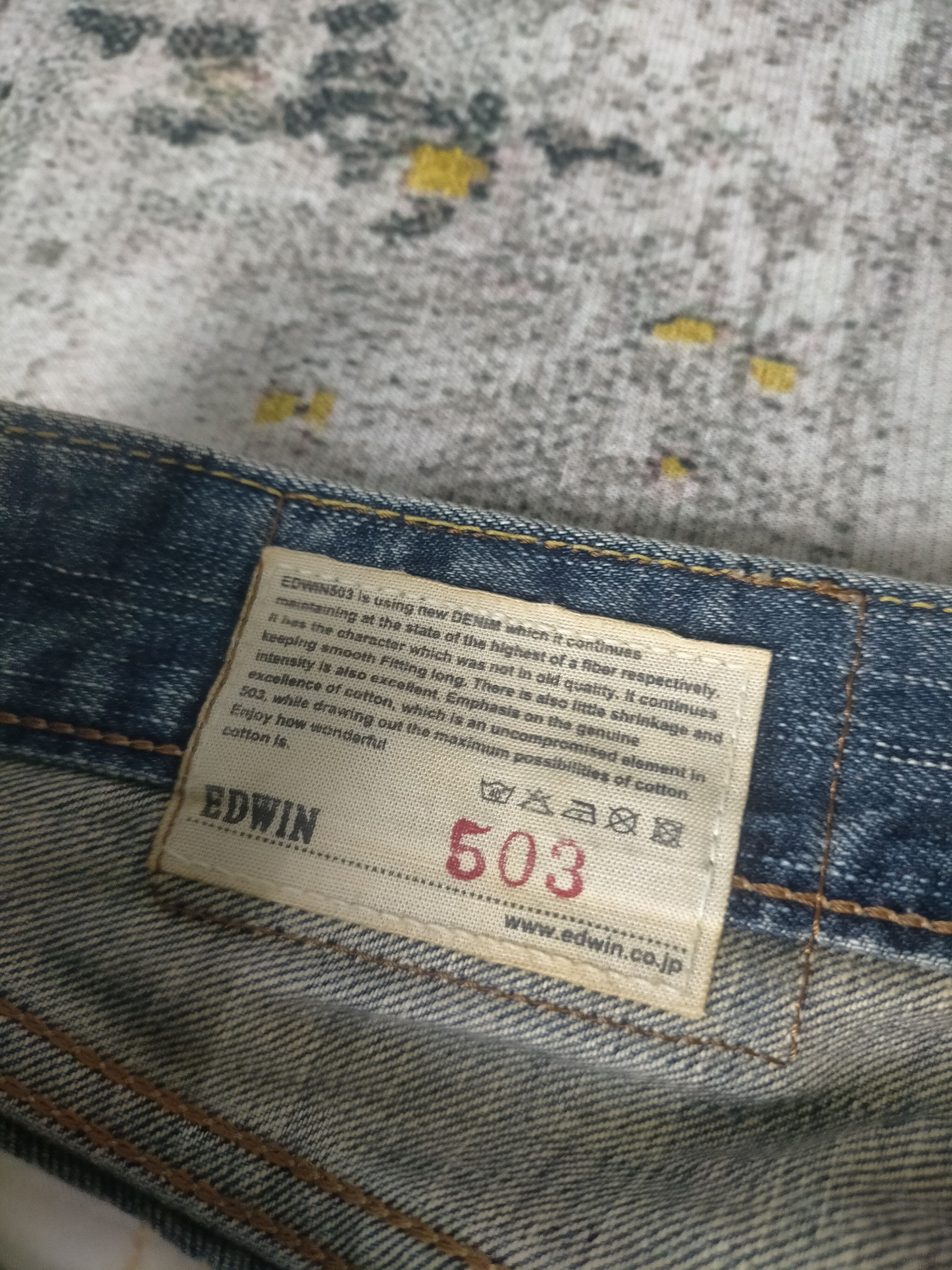 Edwin 🔥90s Edwin Grunge Distressed Washed Jeans Size US 29 - 6 Thumbnail
