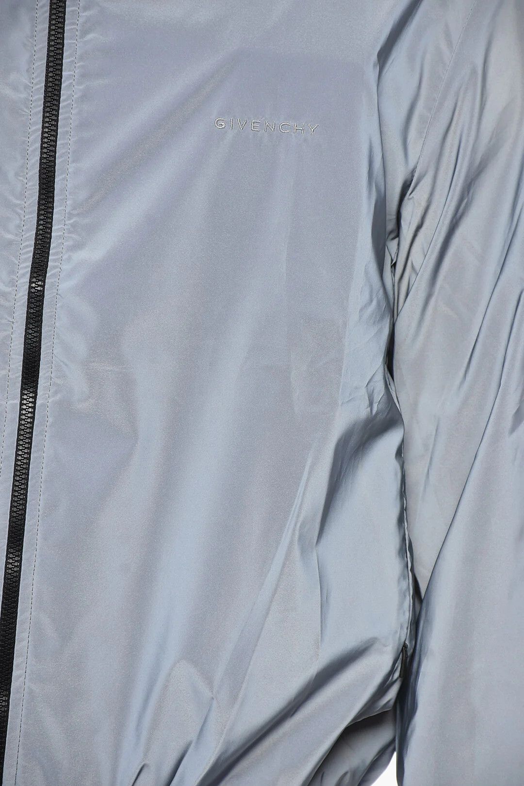 Givenchy og1mm0326 Reflective Nylon Windbreaker Jacket in Sliver Size US S / EU 44-46 / 1 - 3 Thumbnail