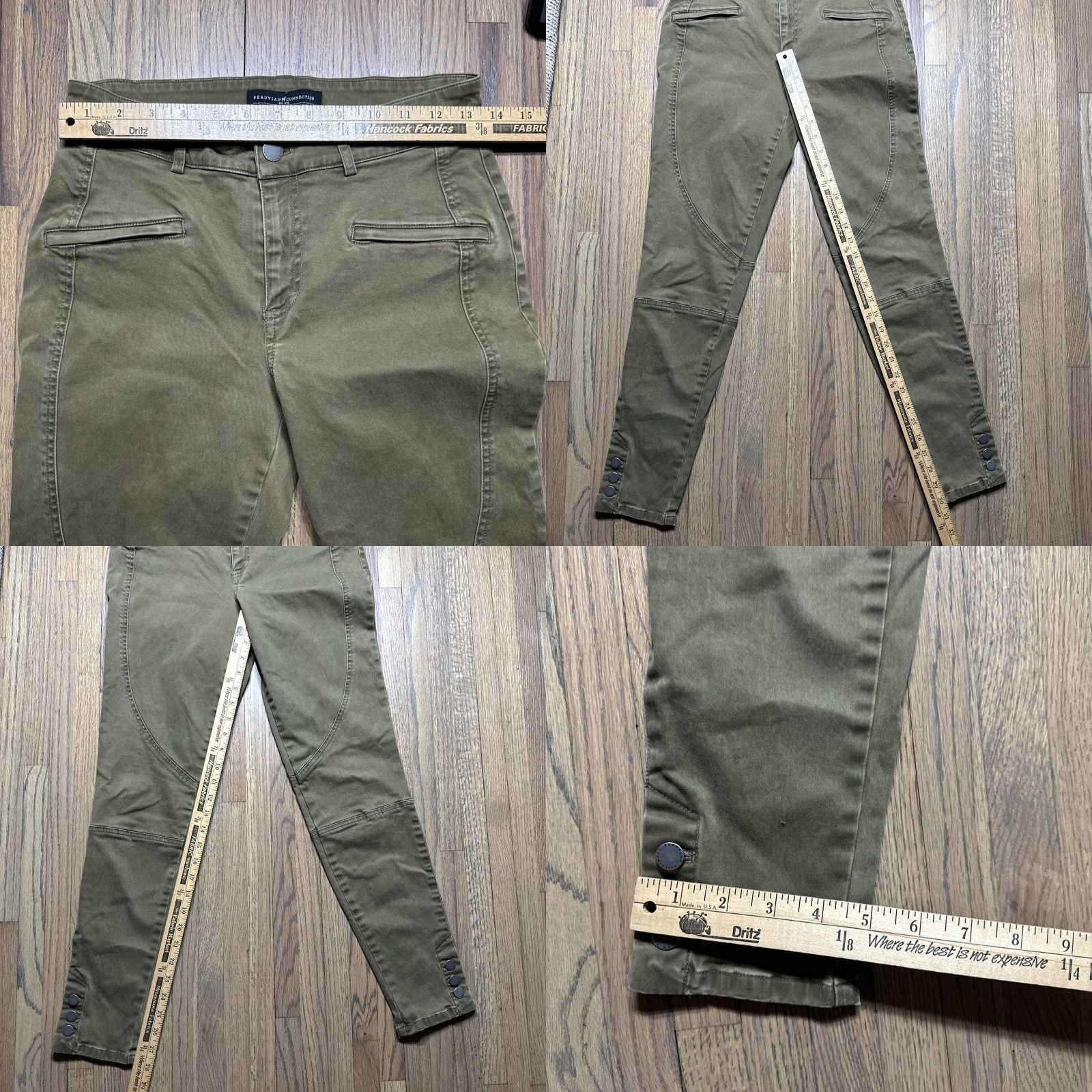 Vintage Peruvian Connection Trousers Women's Size 4 Brown Ankle Motorcycle Equestrian Pant Size 27" / US 4 / IT 40 - 8 Thumbnail