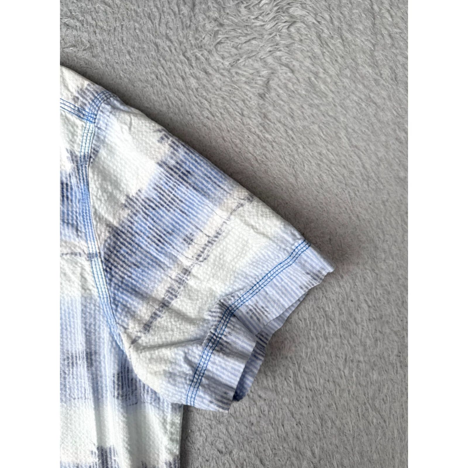 Tommy Bahama Tommy Bahama Shirt Men Small Blue White Stripe Cotton Blend Button Hawaiian Casual Shirts Size US S / EU 44-46 / 1 - 2 Thumbnail