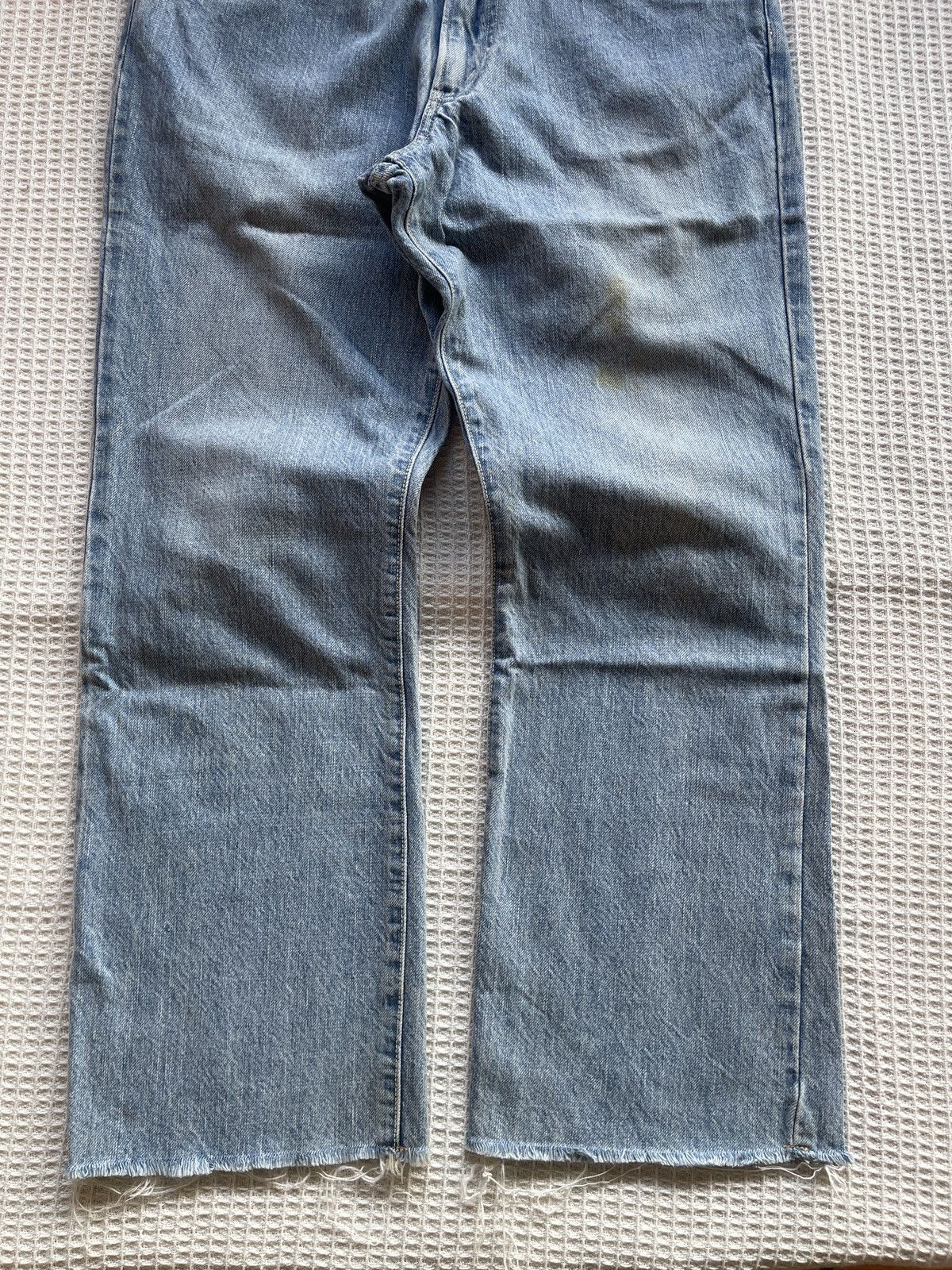 Kaptain Sunshine Vintage 90s🔥KAPTAIN SUNSHINE🔥Distressed Light Wash Denim Size US 29 - 3 Thumbnail