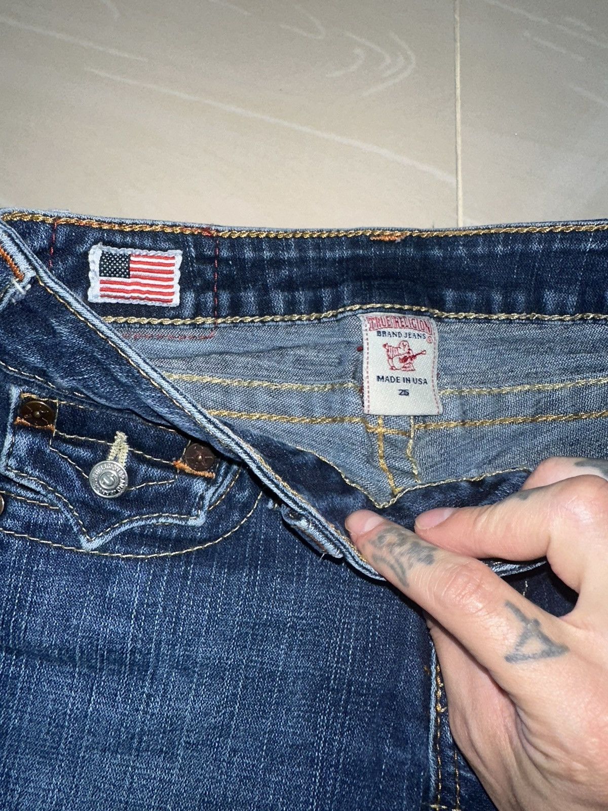 True Religion × Vintage True Religion mini shorts Size 25" / US 0 / IT 36 - 4 Thumbnail