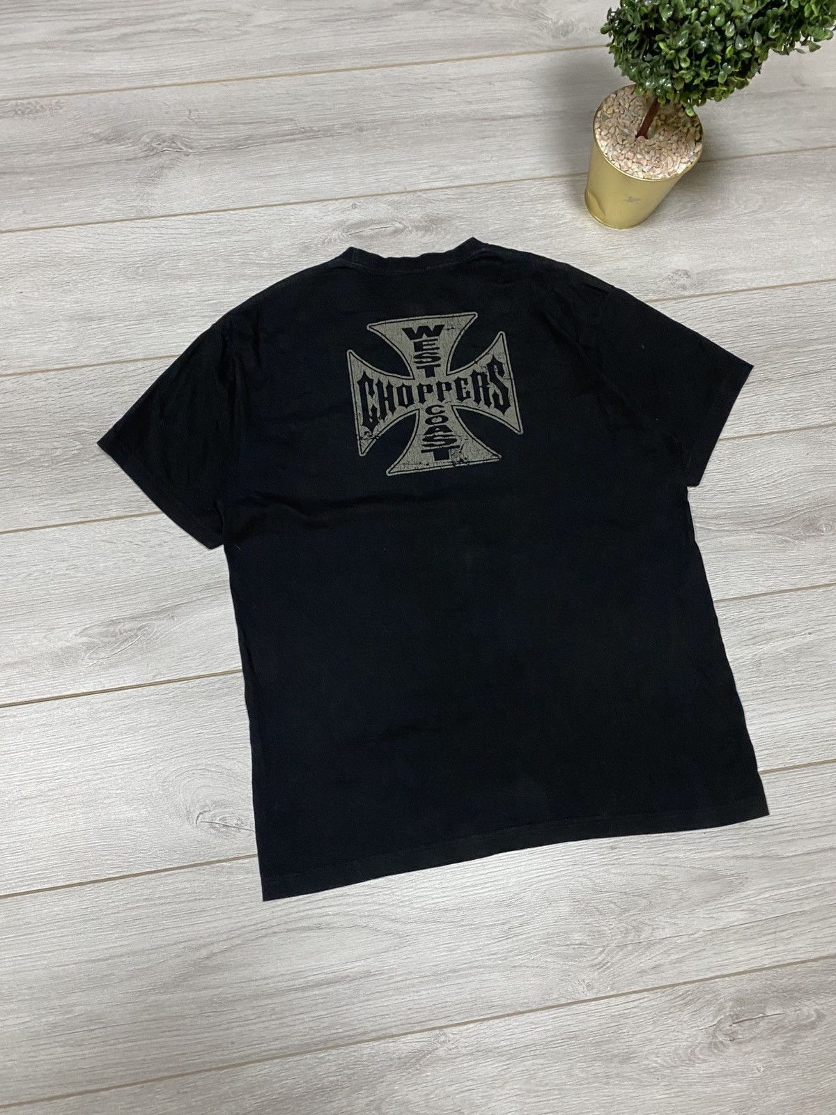 West Coast Choppers West Coast Choppers moto big logo cross t shirt Size US L / EU 52-54 / 3 - 8 Thumbnail
