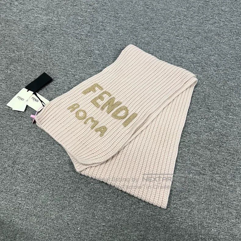 Fendi Fendi size 25*190cm Lady's wool scarf, pink Size ONE SIZE - 1 Thumbnail