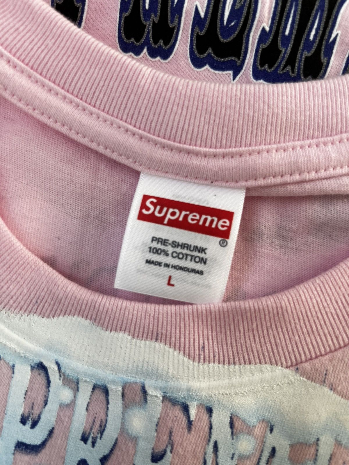 Supreme Supreme Flash Tee Pink Size US L / EU 52-54 / 3 - 5 Thumbnail