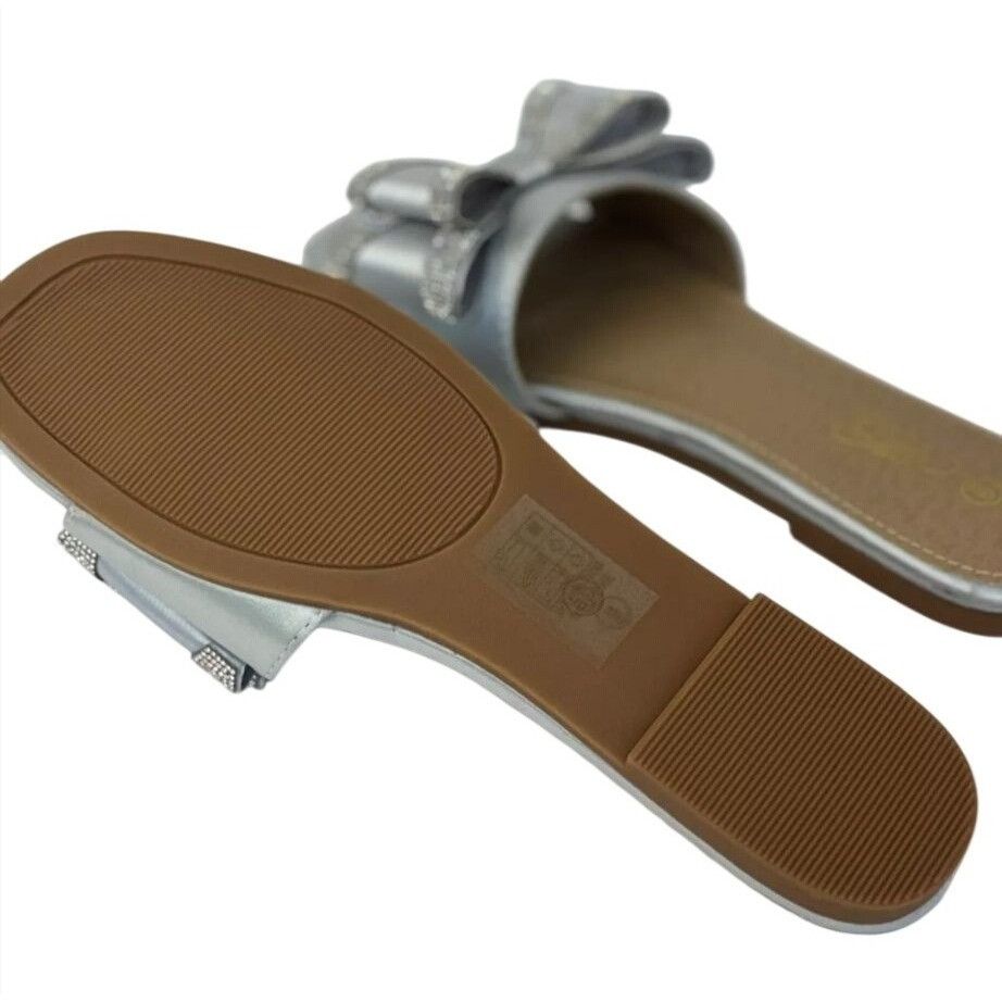 Other MATA SHOES / Welcome / Silver / Embellished Slide / Sandals Size US 9 / IT 39 - 4 Thumbnail