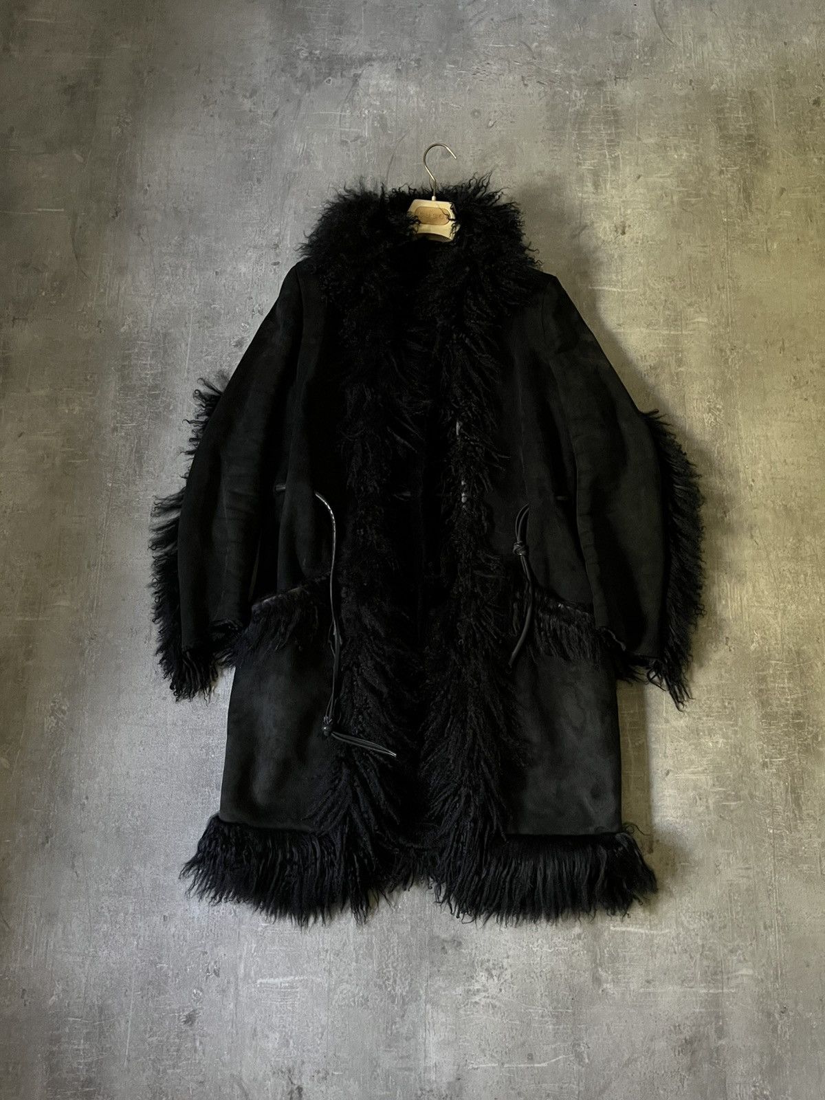 Gucci Gucci F/W 99 by Tom Ford Mongolian lamb leather fur coat Size L / US 10 / IT 46 - 1 Thumbnail