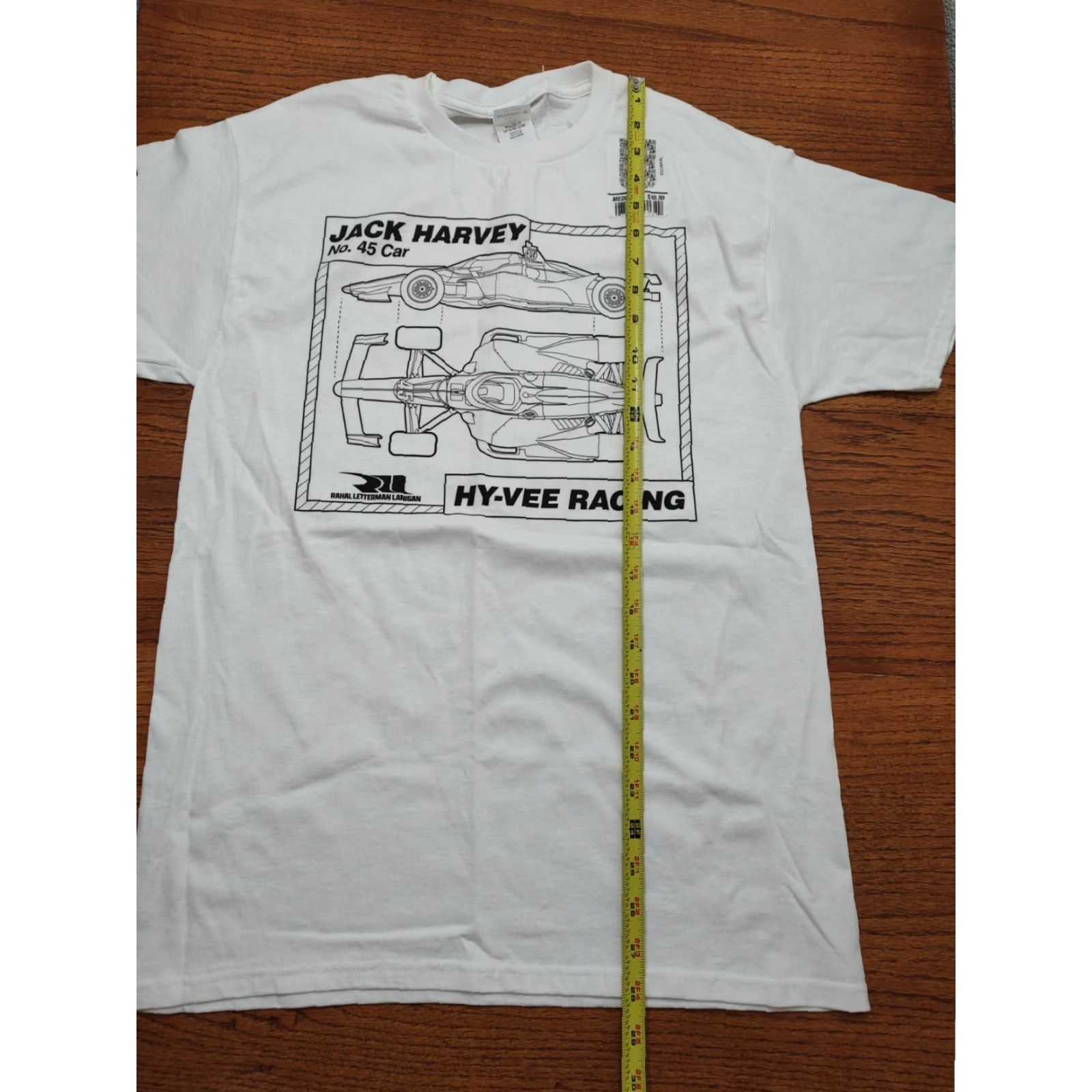Hanes Nwt Hanes Jack Harvey IndyCar Hy-vee Racing Tee Mens M White T-Shirt Blueprint 90s Racing USA Classic Size US M / EU 48-50 / 2 - 5 Thumbnail