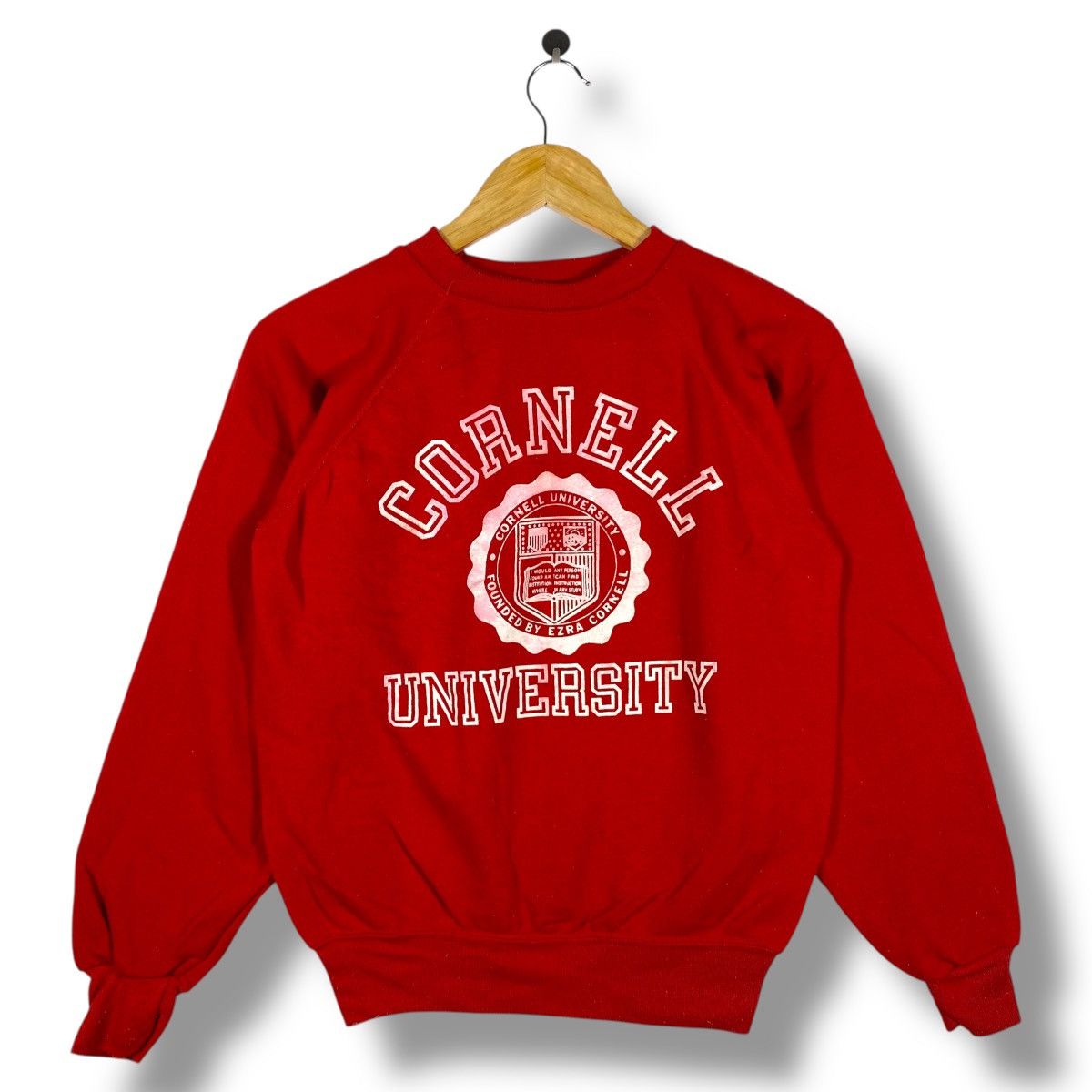 Vintage Vintage 80's CORNELL UNIVERSITY Logo Crewneck Sweatshirt Size US M / EU 48-50 / 2 - 1 Thumbnail