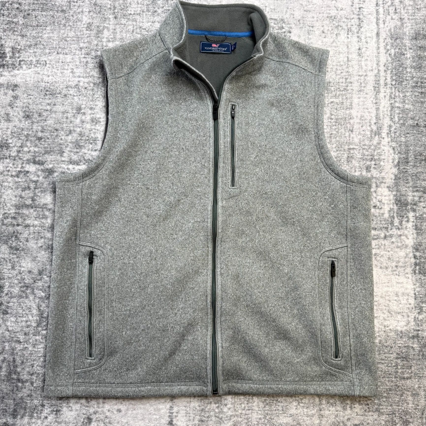 Vineyard Vines Vineyard Vines Vest Mens Large Gray Mountain Sweater Fleece Zip Up Preppy Travel Venturing Size US L / EU 52-54 / 3 - 2 Thumbnail