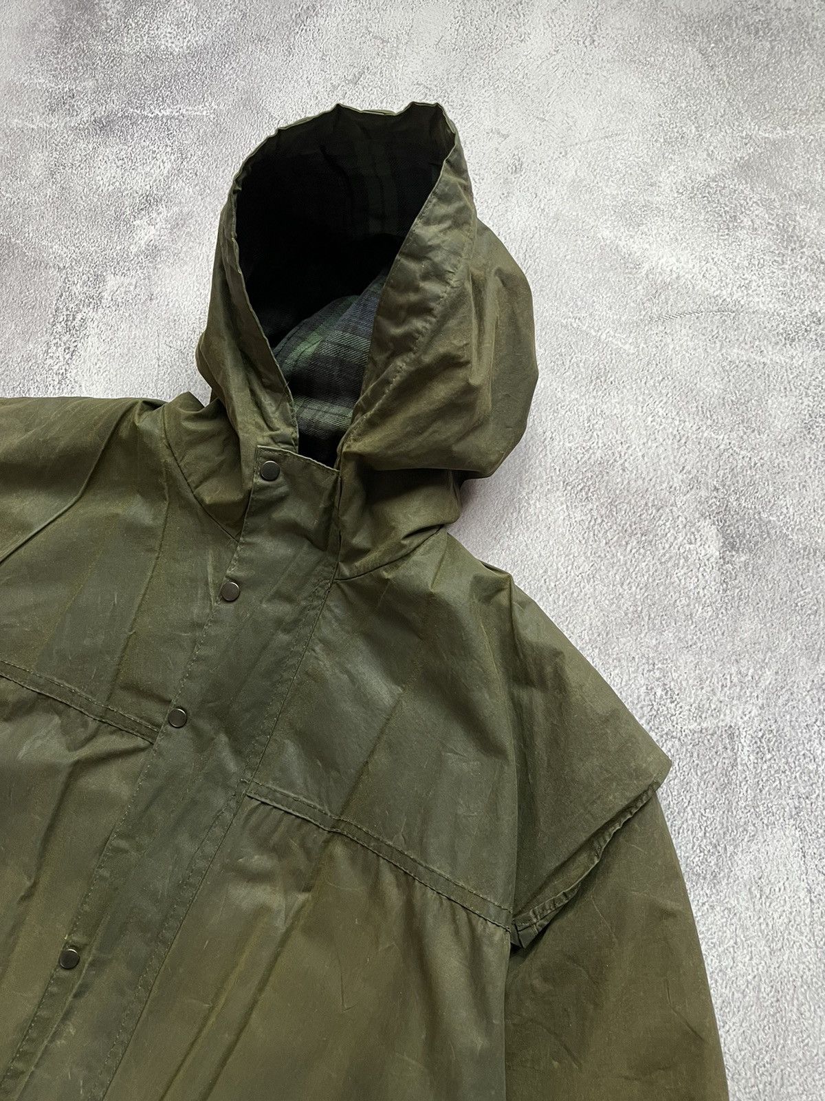 Barbour Vintage Barbour Waxed Jacket A5 Lined Durham Size C40/102 CM Size US L / EU 52-54 / 3 - 5 Thumbnail