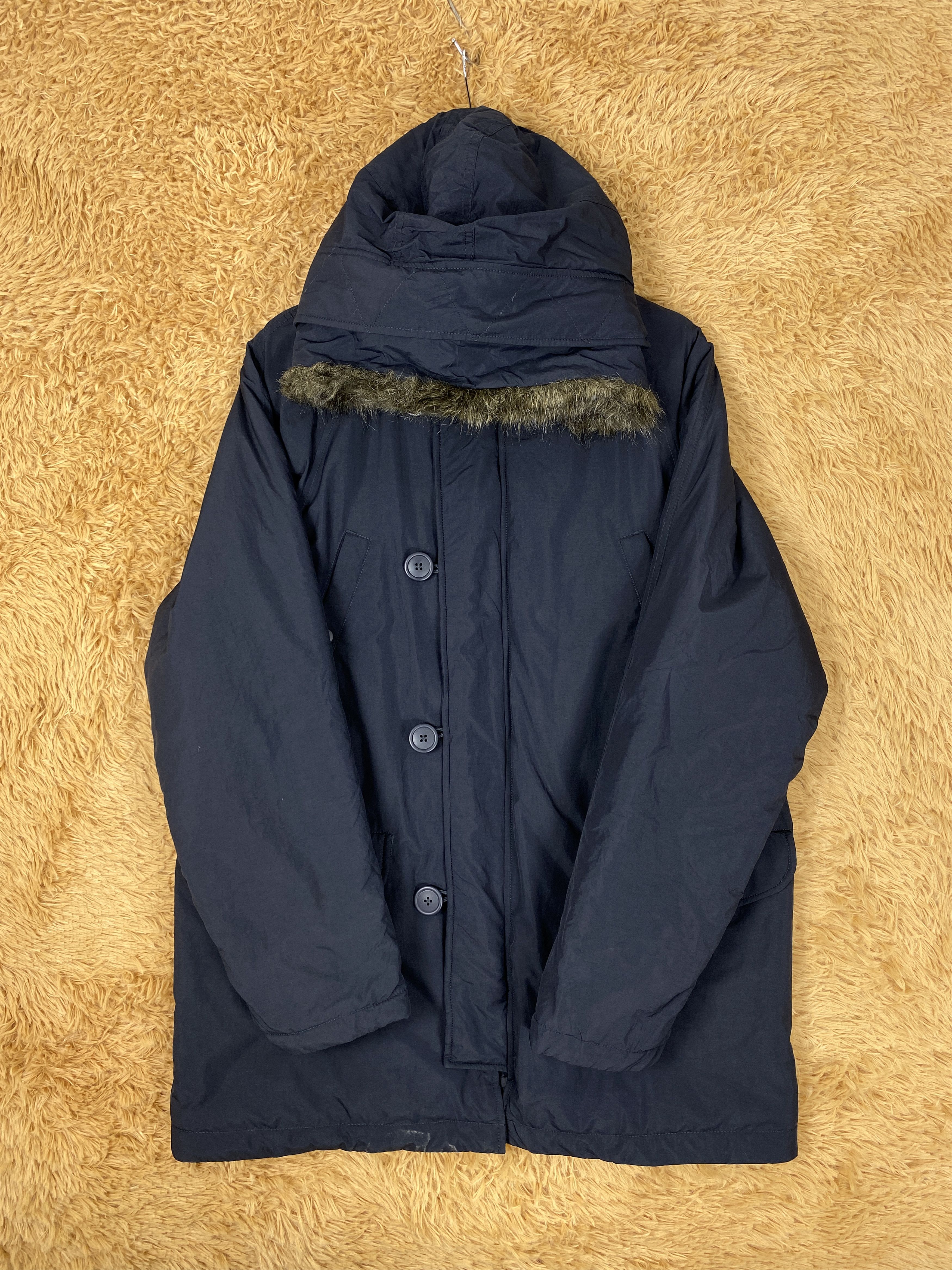 Uniqlo Vintage Uniqlo Hoodie Parkas Fur Hoodie J2080 Size US M / EU 48-50 / 2 - 5 Thumbnail