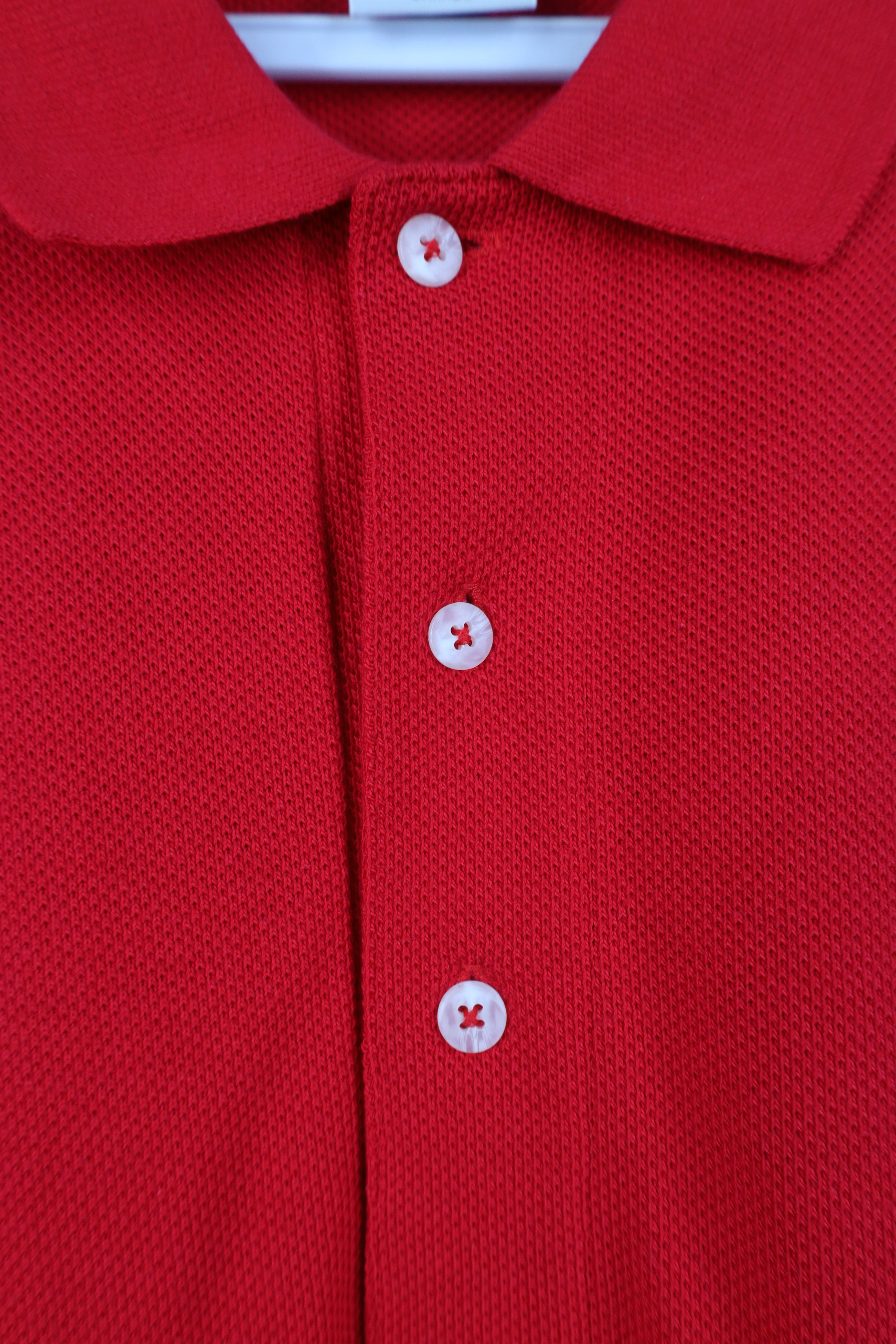 Vintage Vintage 90s Streetwear Blank Heavy Long Sleeve Rugby Polo Size US L / EU 52-54 / 3 - 5 Thumbnail