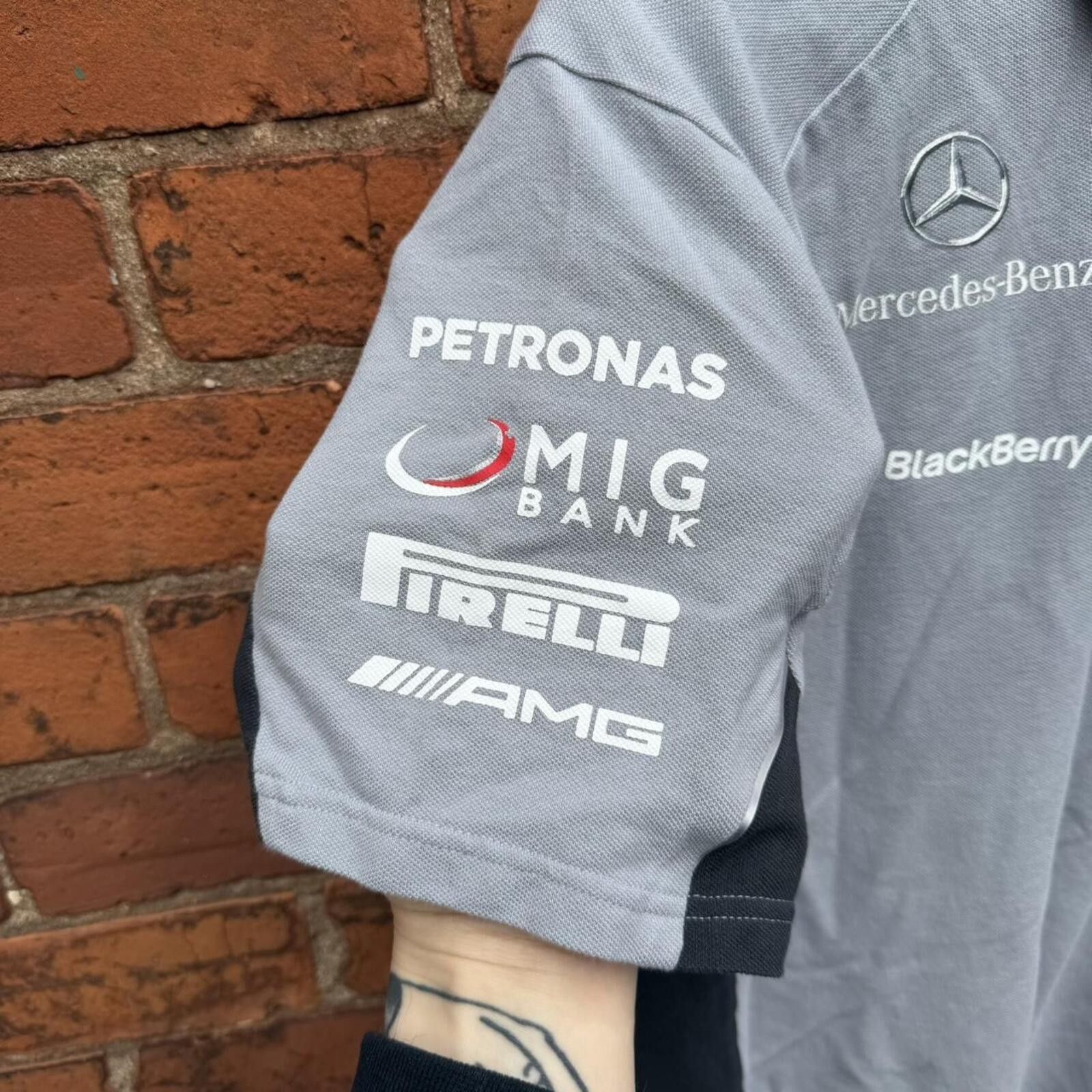 Puma vintage Mercedes Benz petronas puma polo shirt L/XL Size US XL / EU 56 / 4 - 3 Thumbnail