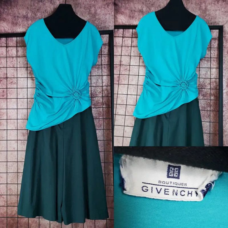 Givenchy Givenchy Women's Embroidered Blue Cotton T-Shirt 0089 Size L / US 10 / IT 46 - 1 Thumbnail