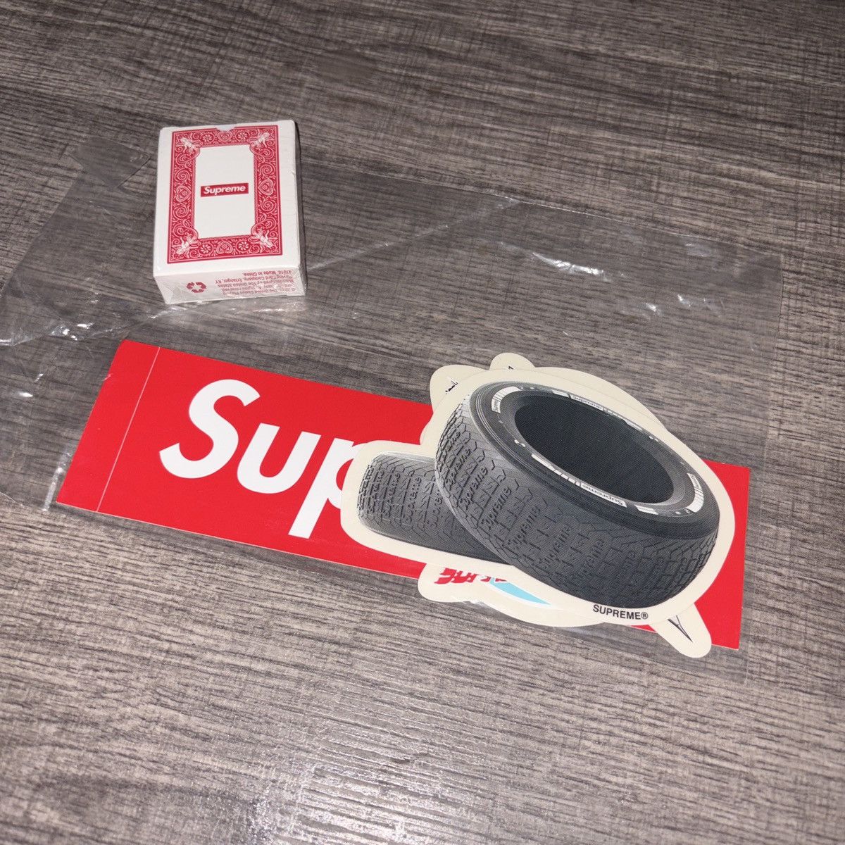 Supreme Supreme Sticker Pack Bundle – Box Logo, Tire, and Jet Size ONE SIZE - 1 Preview