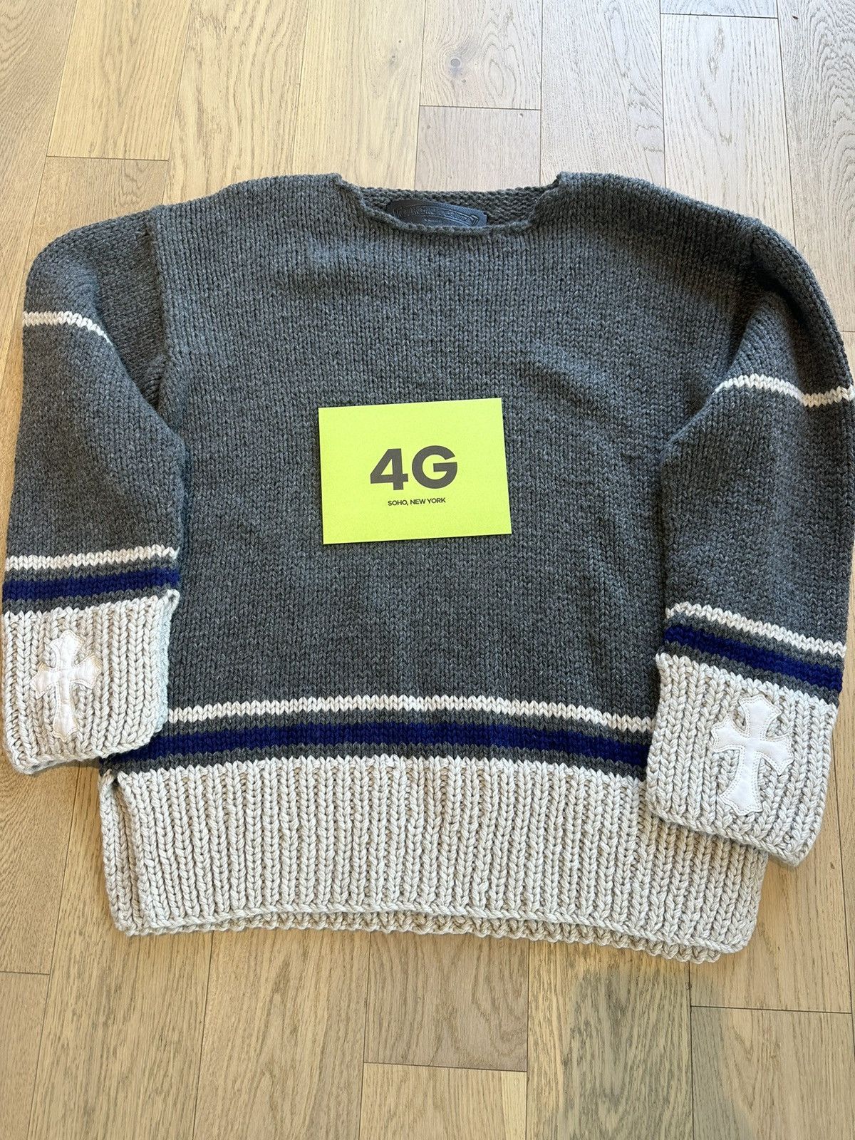 Chrome Hearts Chrome Hearts COZY Cashmere Cross Patch Sweater M L XL XXL Size US XL / EU 56 / 4 - 3 Thumbnail