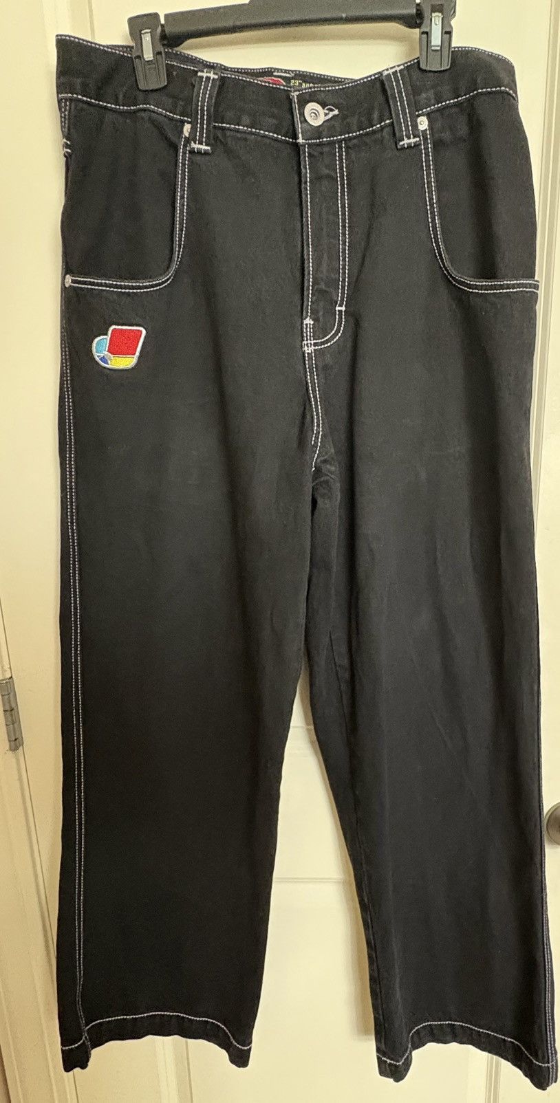 JNCO Jnco Jean Black denim 23” New Size US 34 / EU 50 - 1 Thumbnail