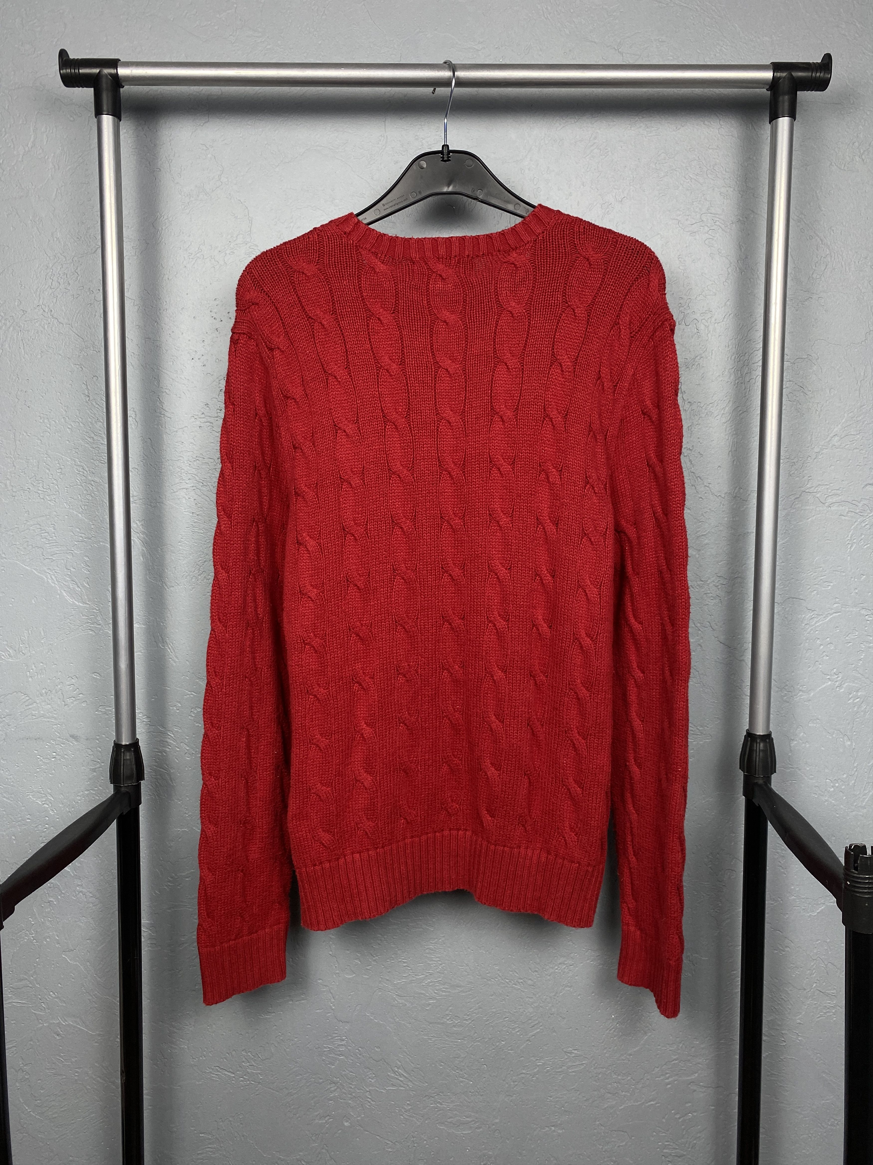 Polo Ralph Lauren × Ralph Lauren × Vintage Polo Ralph Lauren Vintage Mens Knit Sweater Y2K Size US M / EU 48-50 / 2 - 7 Thumbnail