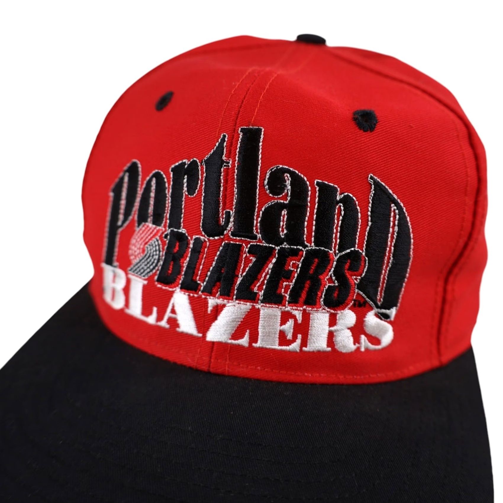Vintage VINTAGE 90s Limited Edition 26 of 2000 Portland Blazers Snapback Hat Red Men OS Size 44L - 3 Thumbnail