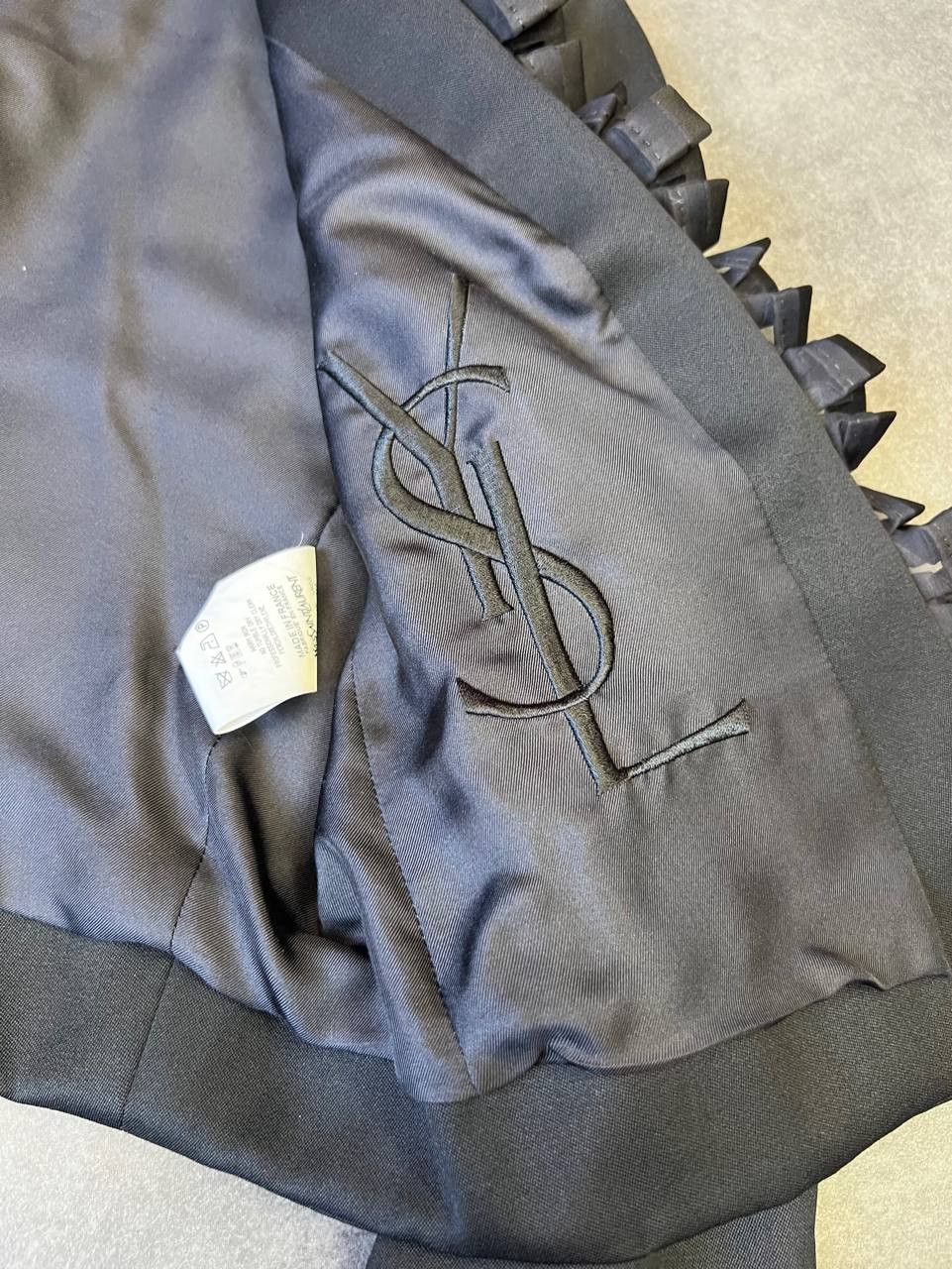 Yves Saint Laurent YSL Rive Gauche Cropped Tuxedo Jacket SS2006 Pilati Size XS / US 0-2 / IT 36-38 - 8 Thumbnail