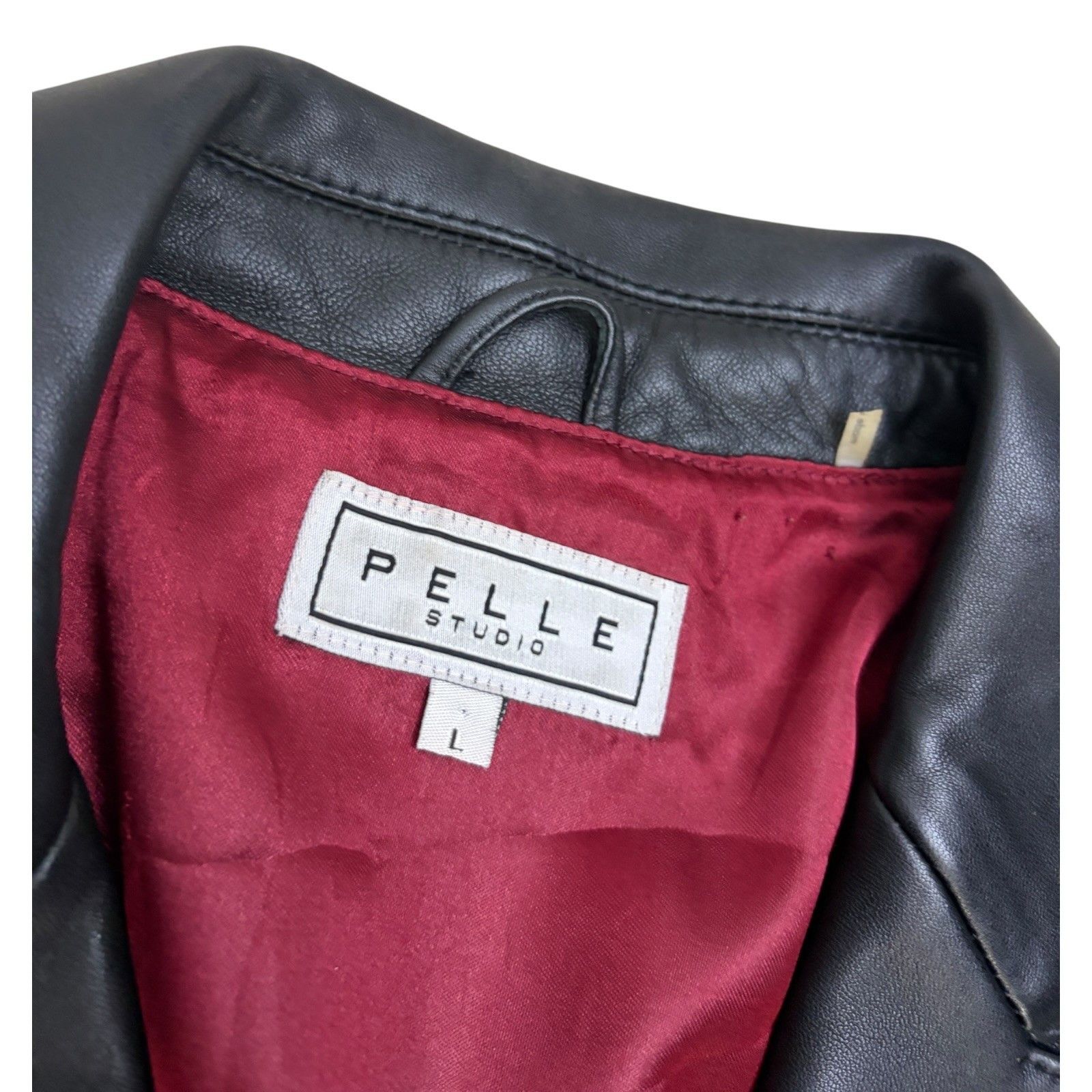 Other PELLE STUDIO Leather Vintage Casual Retro Jacket Coat Large Size L / US 10 / IT 46 - 4 Thumbnail