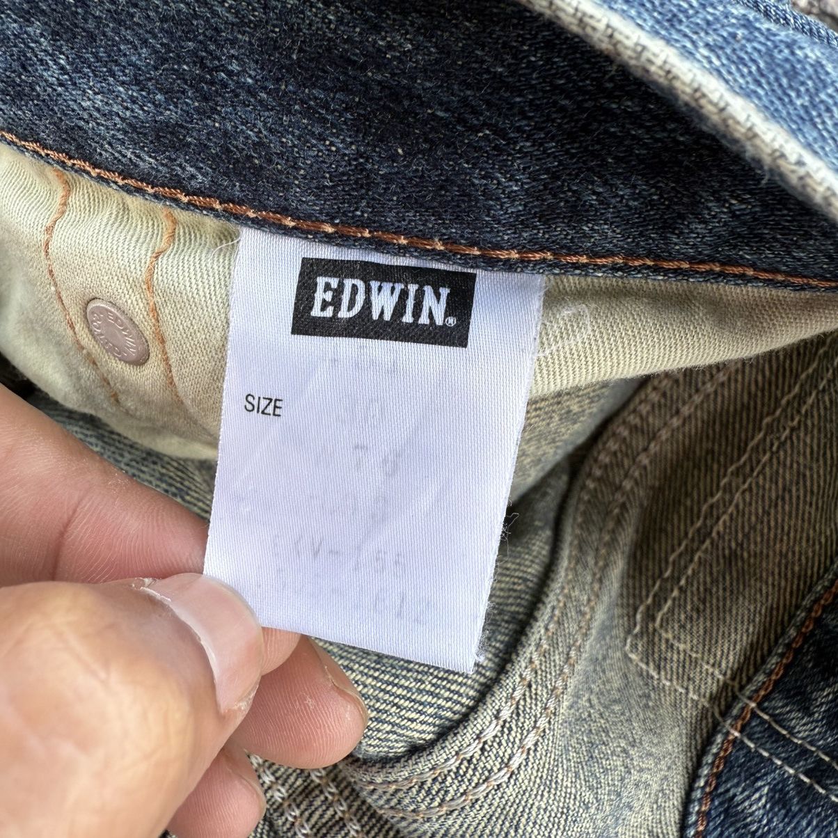 Edwin VINTAGE EDWIN MUD WASHER FADED RIPPEP JEAN DENIM PANTS Size US 33 - 13 Thumbnail
