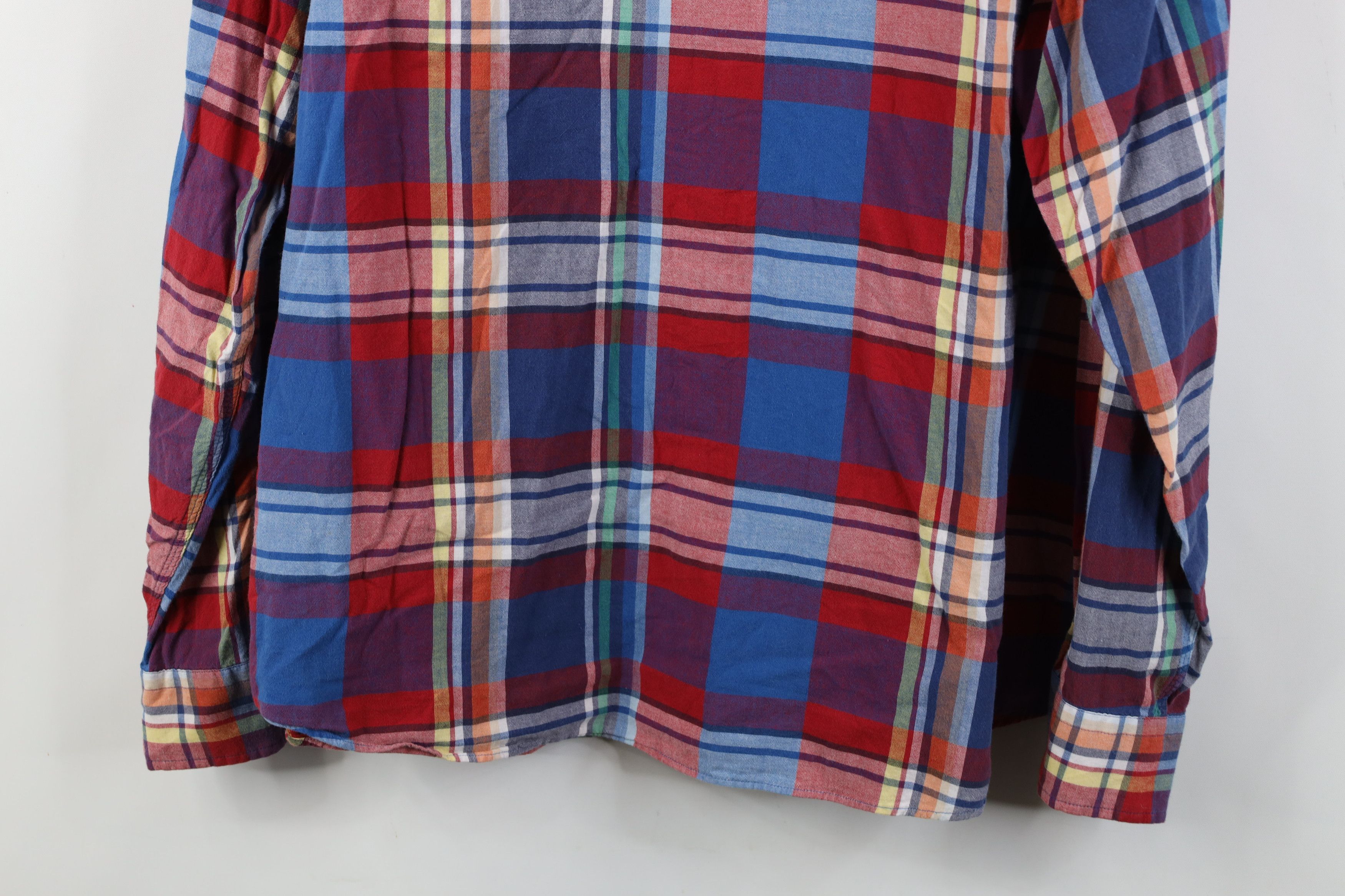 Ralph Lauren Vintage 90s Ralph Lauren Madras Plaid Button Shirt Rainbow Size US XXL / EU 58 / 5 - 10 Thumbnail