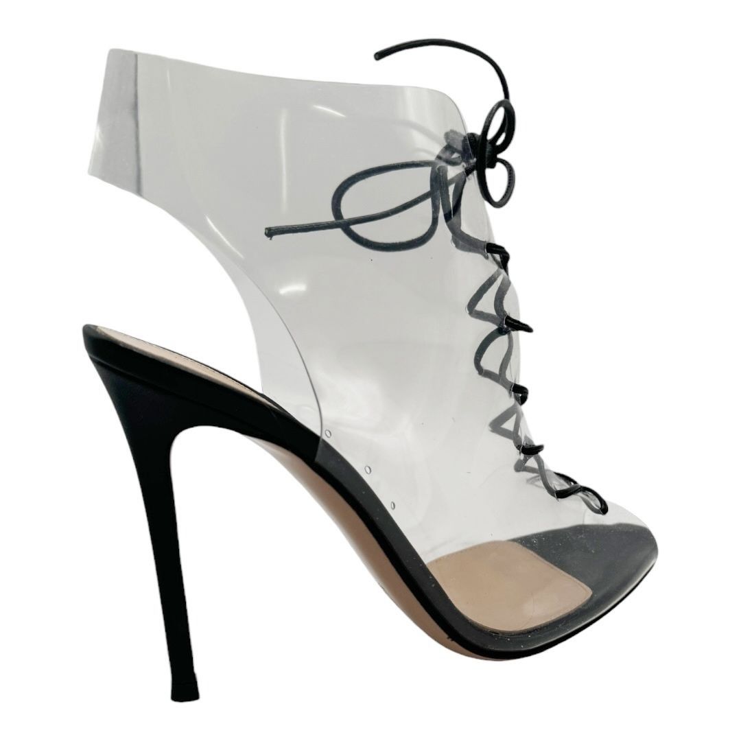 Gianvito Rossi Gianvito Rossi PVC Naked Lace-Up Booties NWOT Size US 8.5 / IT 38.5 - 5 Thumbnail