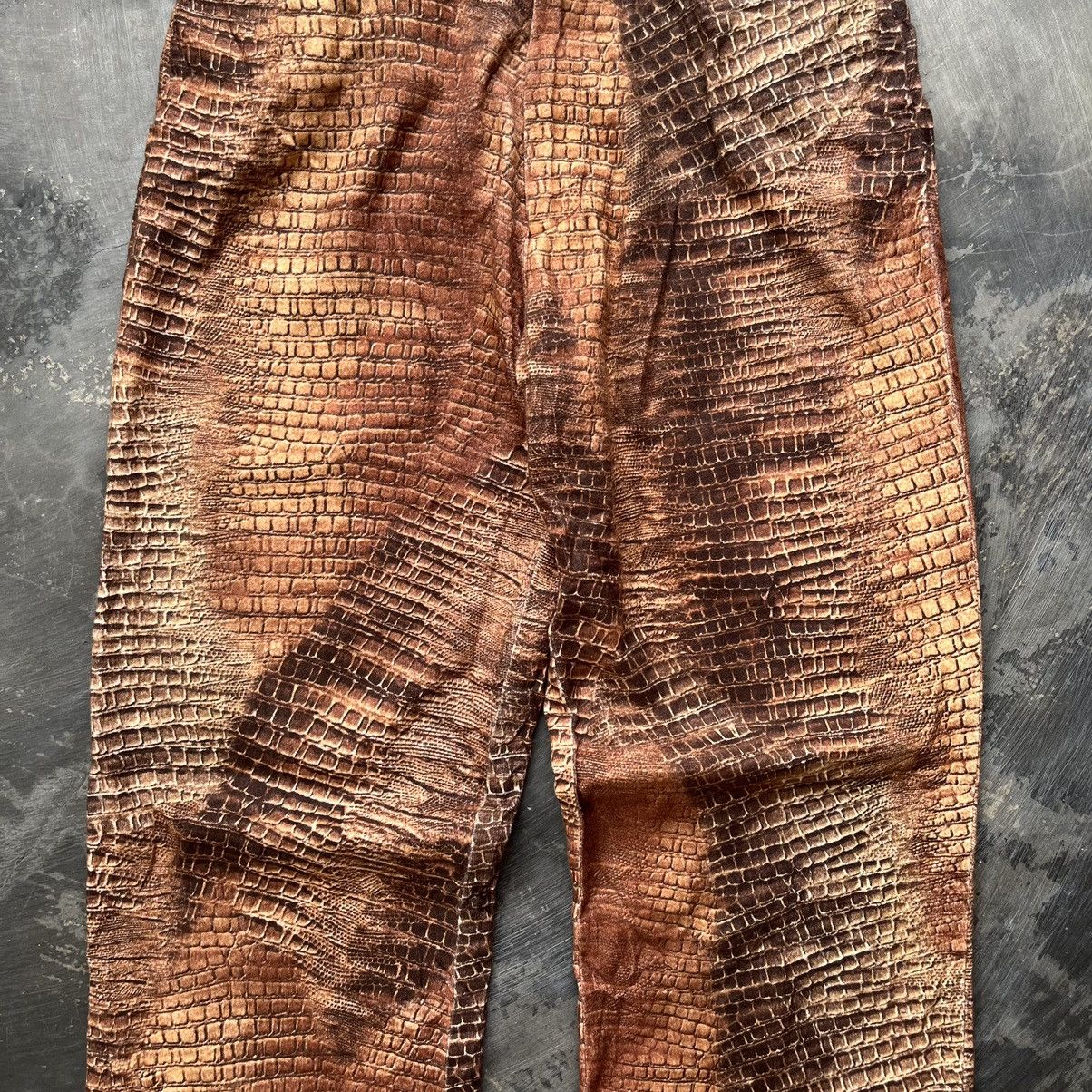 Hysteric Glamour × If Six Was Nine × Le Grande Bleu (L.G.B.) Max blue crocodile print snakeskin pants if six was nine lgb Size US 28 / EU 44 - 4 Thumbnail