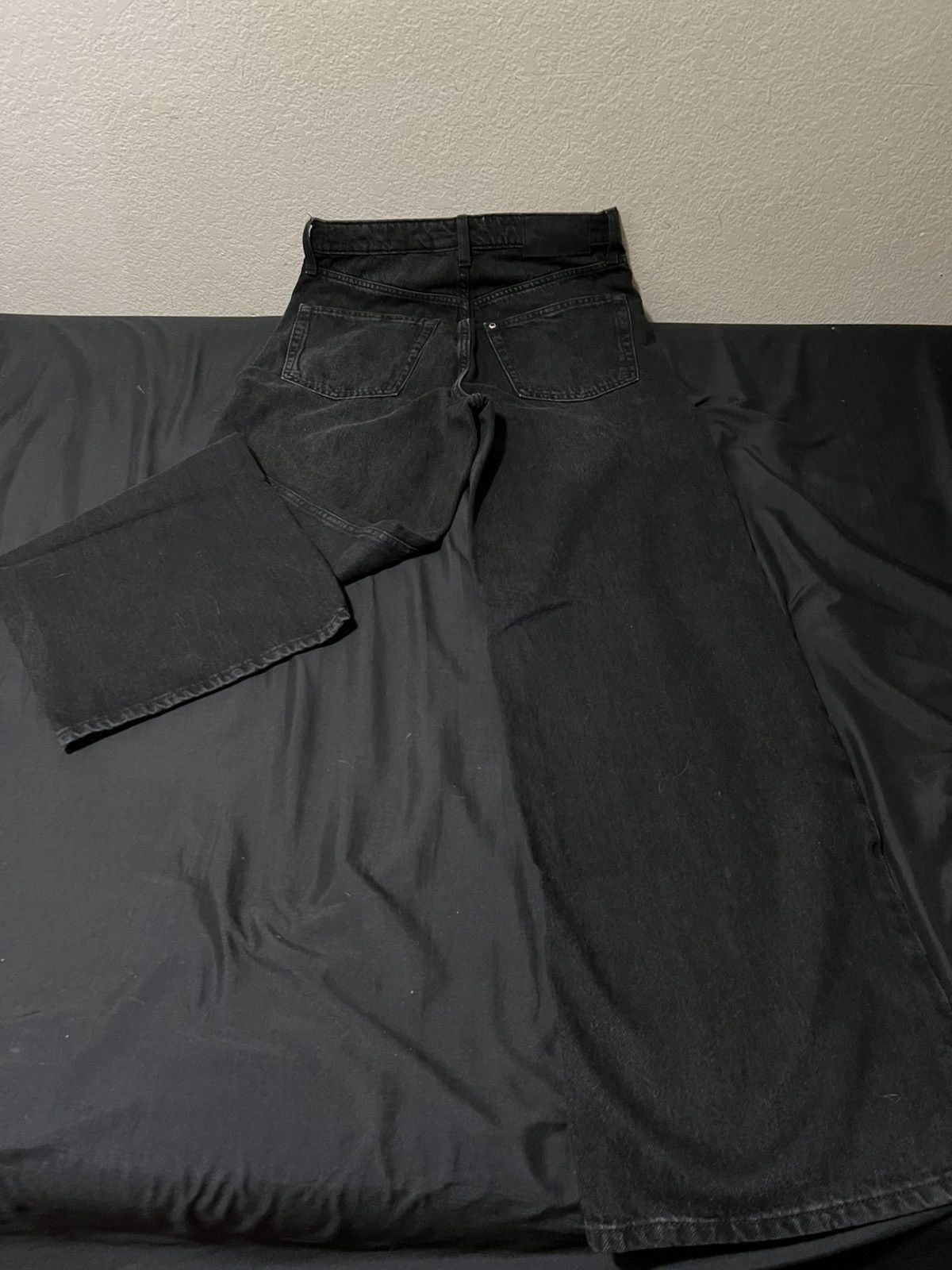H&M Y2K Denim Black Jeans Size US 29 - 4 Thumbnail