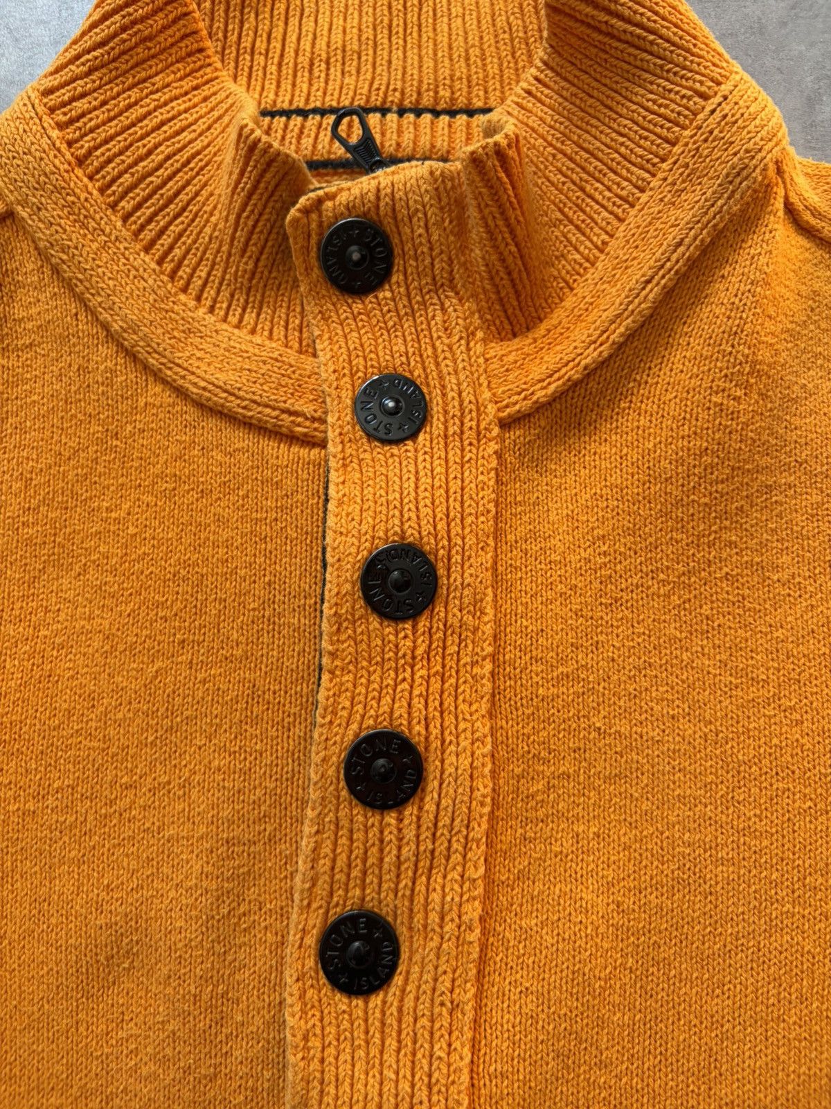 Massimo Osti Stone Island High Neck Knit Orange Re-issued Size US L / EU 52-54 / 3 - 4 Thumbnail