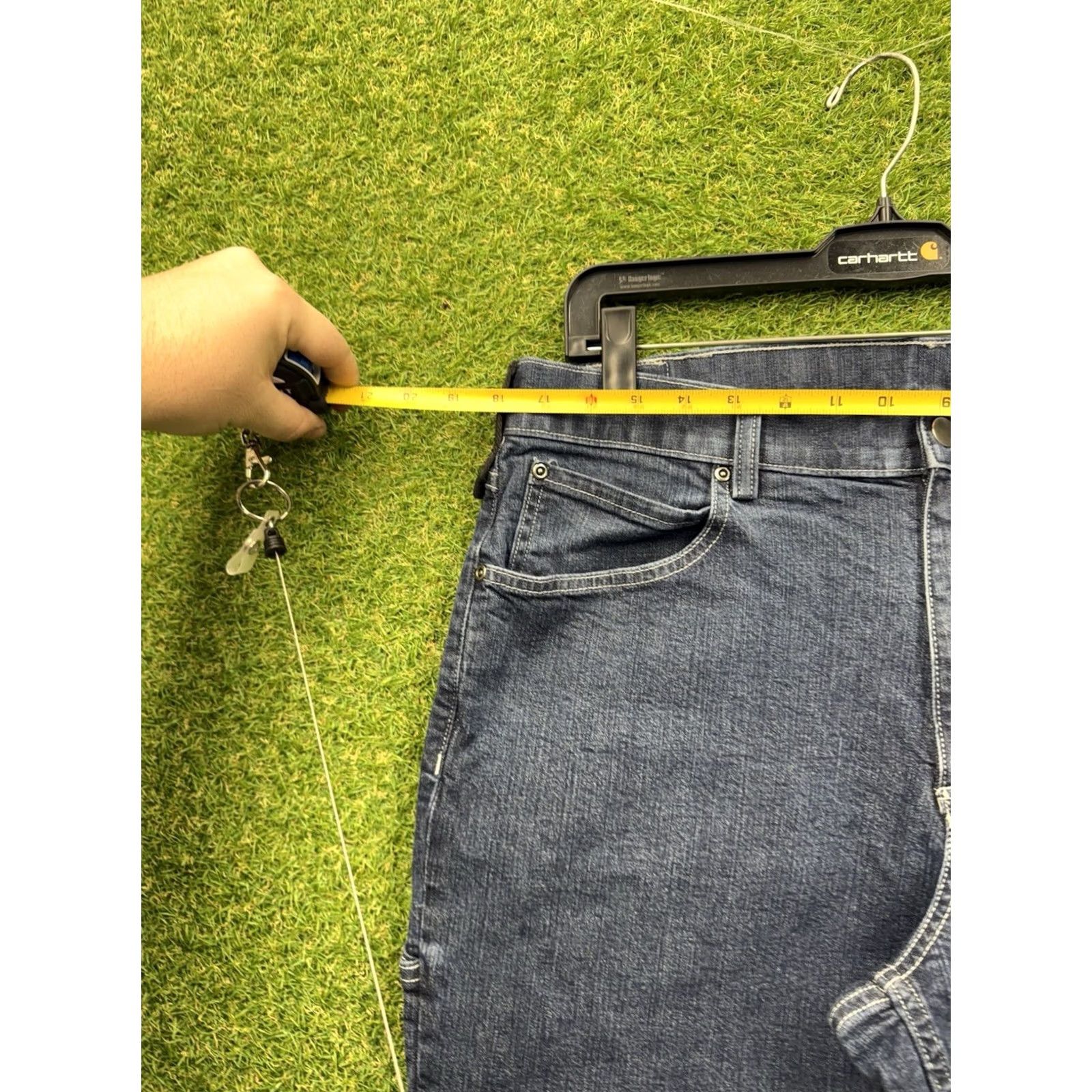 Denime Duluth Jeans Mens 38X30 Standard Fit Dark Wash Denim Workwear Shirt? Size US 38 / EU 54 - 6 Thumbnail