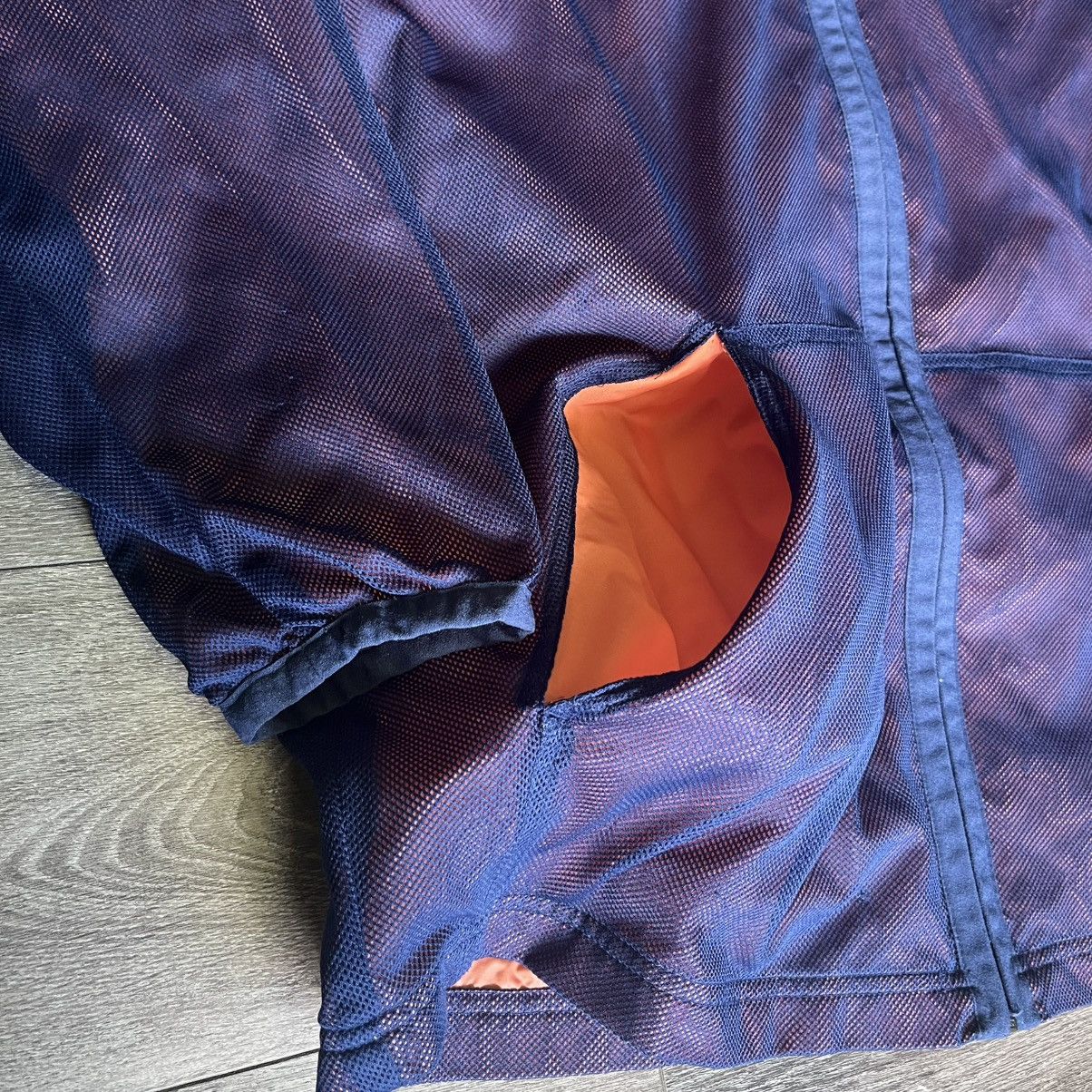 Nike Vintage 1990s Nike Mesh Windbreaker Zip Up Hooded Jacket Size US L / EU 52-54 / 3 - 3 Thumbnail