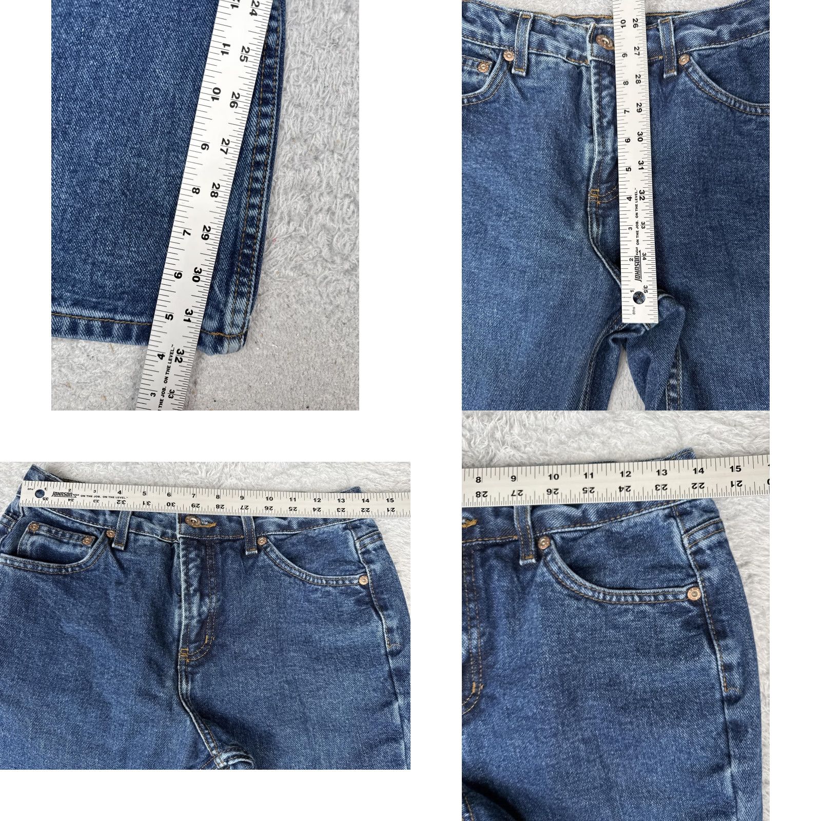 Vintage Canyon River Blues Jeans Juniors 9 Long Blue High Rise Straight Denim 28x32 5-Pocket Design 90s Womens Size 30" / US 8 / IT 44 - 8 Thumbnail