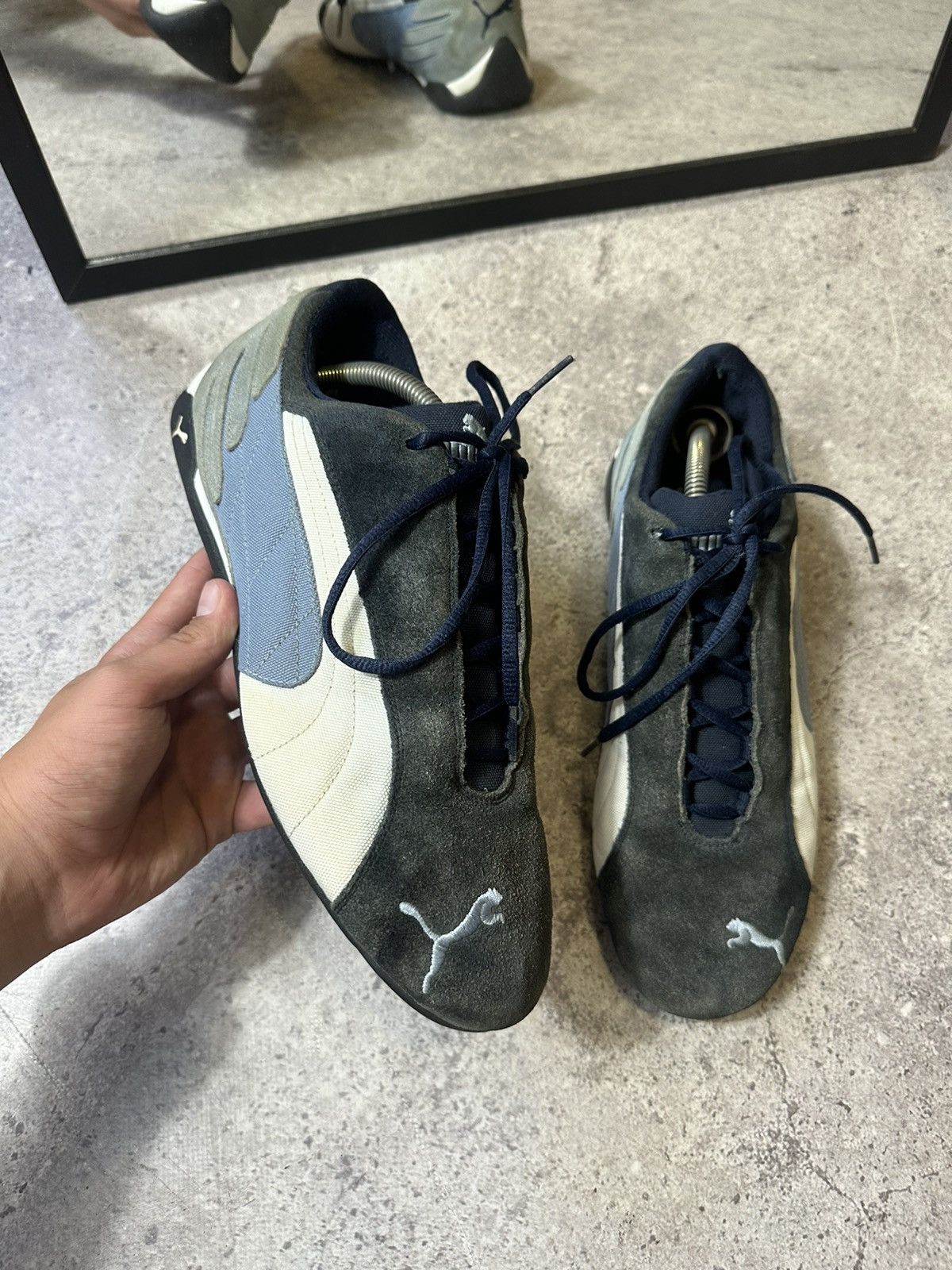 Japanese Brand Puma Vintage Y2K Puma Future Cat Black Suede Sneakers Size 12 Grailed