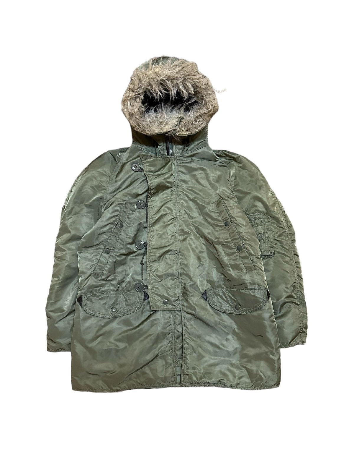 Alpha Industries Vintage Alpha Industries Parka N3B Cold Jacket Size US M / EU 48-50 / 2 - 2 Thumbnail