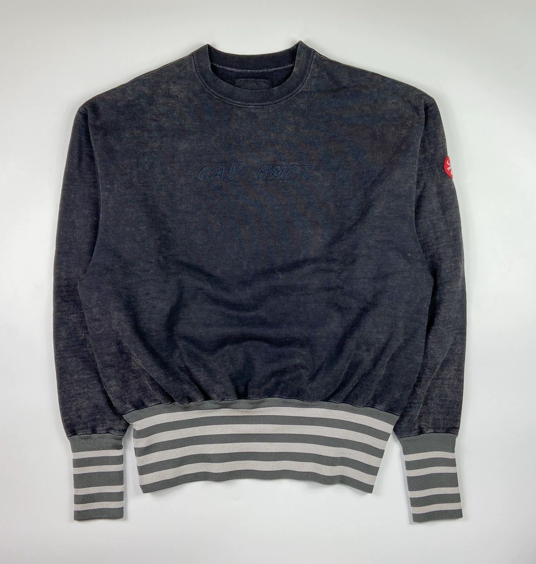 cav empt wide rib crew neck sweatshirt