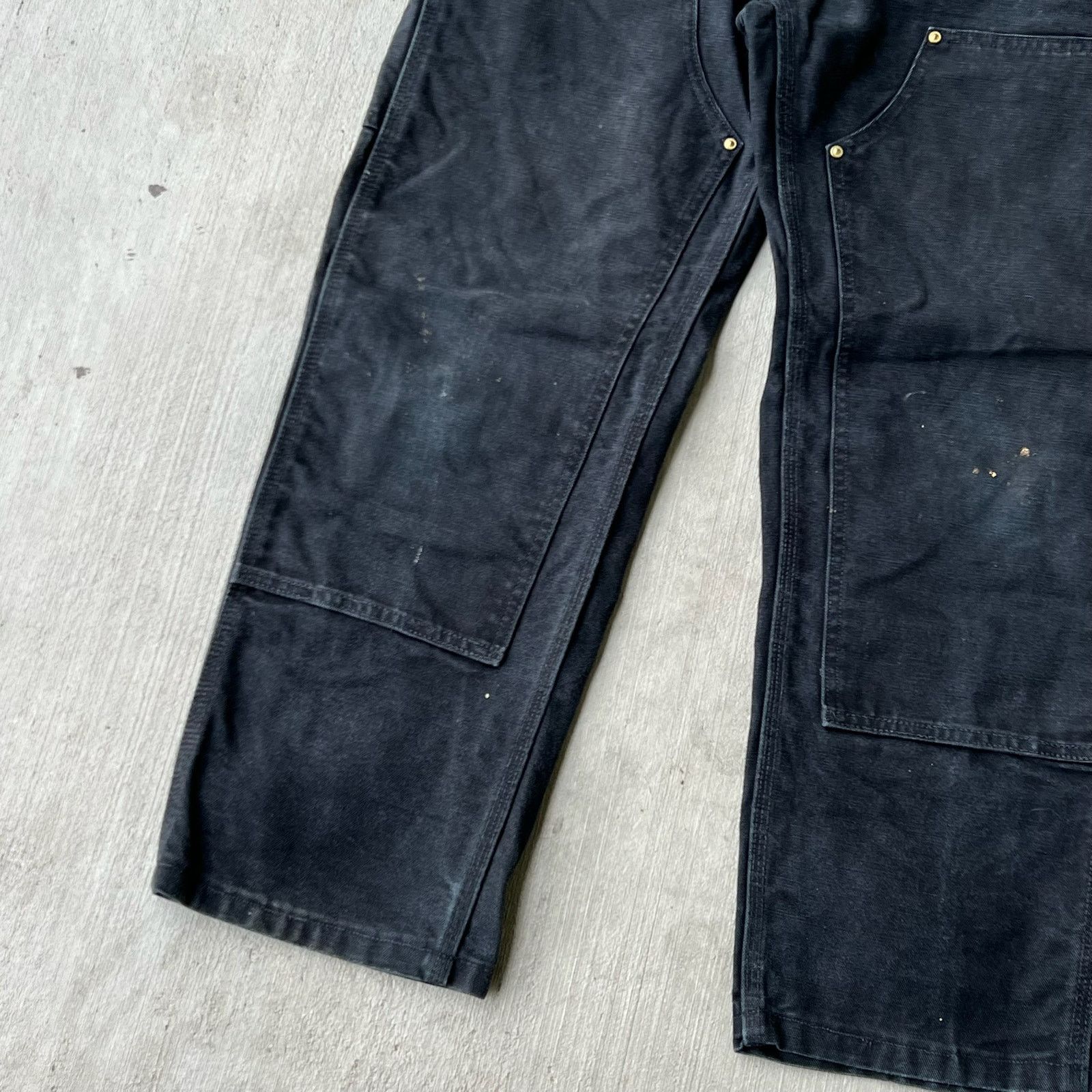 Carhartt × Vintage Carhartt black double knee work wear carpenter pants Size US 31 - 3 Thumbnail