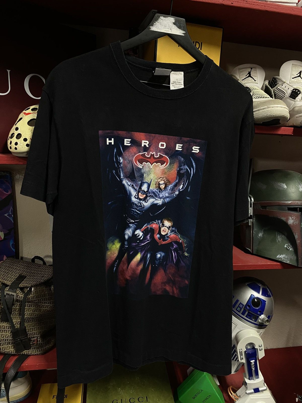 Vintage Vintage 90’s Batman & Robin Movie Promo Tee Size Large Size US L / EU 52-54 / 3 - 7 Thumbnail