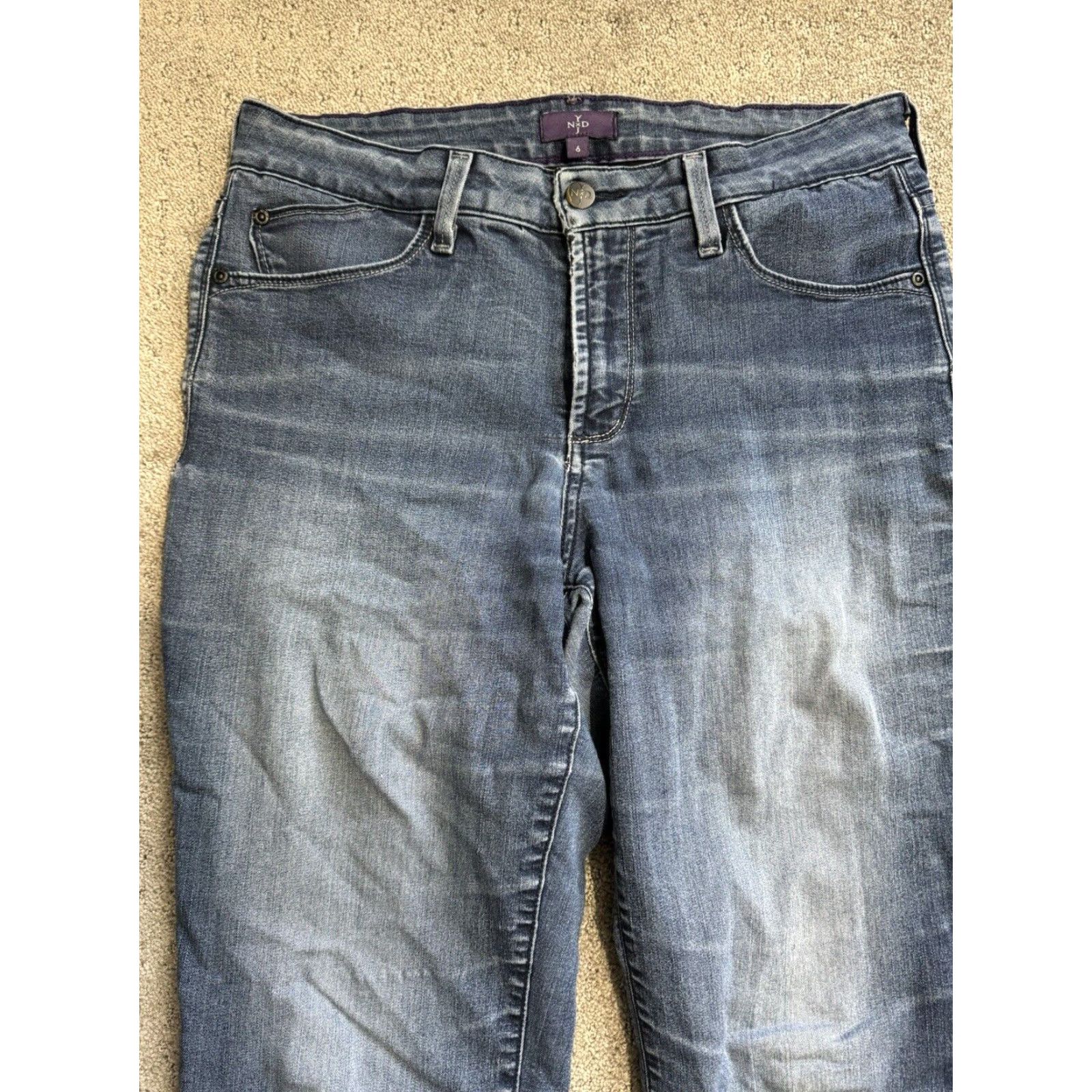 NYDJ NYDJ Jeans Straight Medium Wash Size 6 Not Your Daughters Size 28" / US 6 / IT 42 - 2 Thumbnail