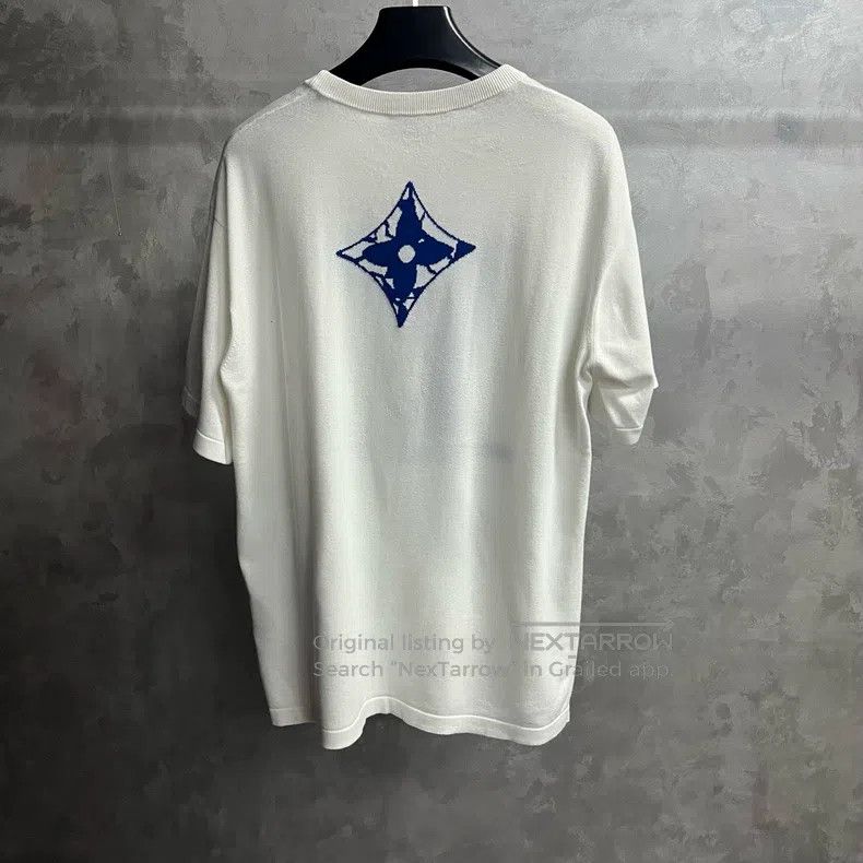Louis Vuitton Louis Vuitton White Logo monogram printed short sleeve T-s Size US XL / EU 56 / 4 - 5 Thumbnail