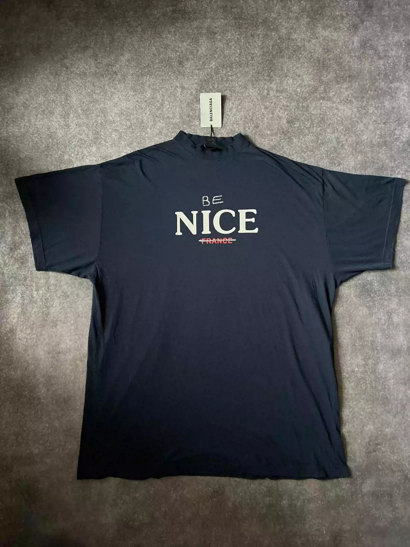 Balenciaga Balenciaga Blue Be Nice 23Fw Short Sleeve Size US M / EU 48-50 / 2 - 1 Thumbnail
